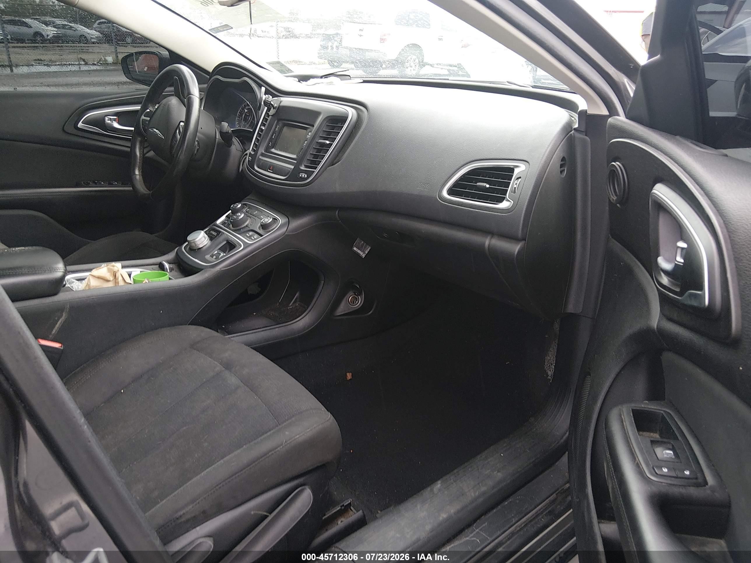 2015 Chrysler 200 Limited Gray vin: 1C3CCCAB6FN505160