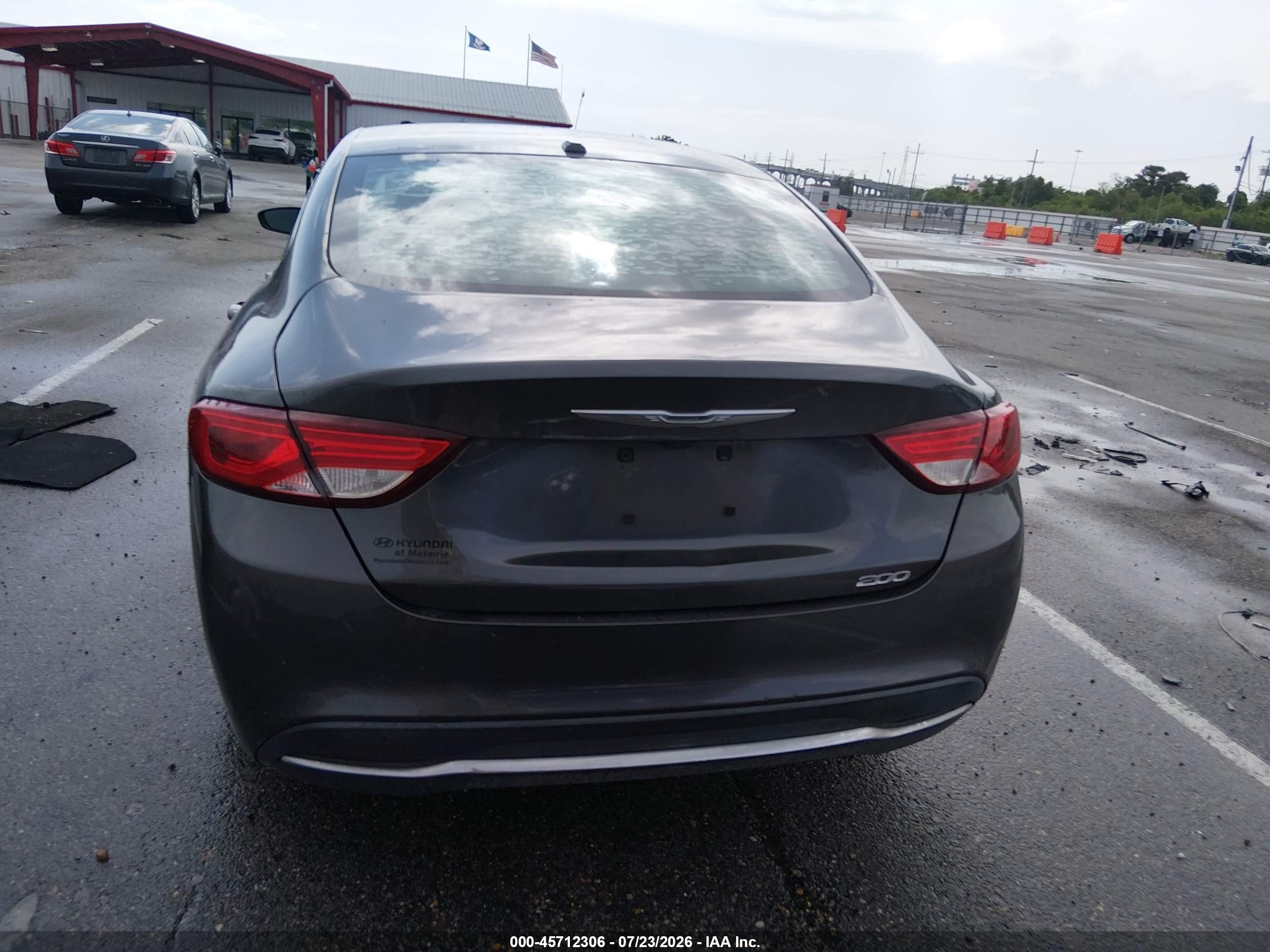 2015 Chrysler 200 Limited Gray vin: 1C3CCCAB6FN505160