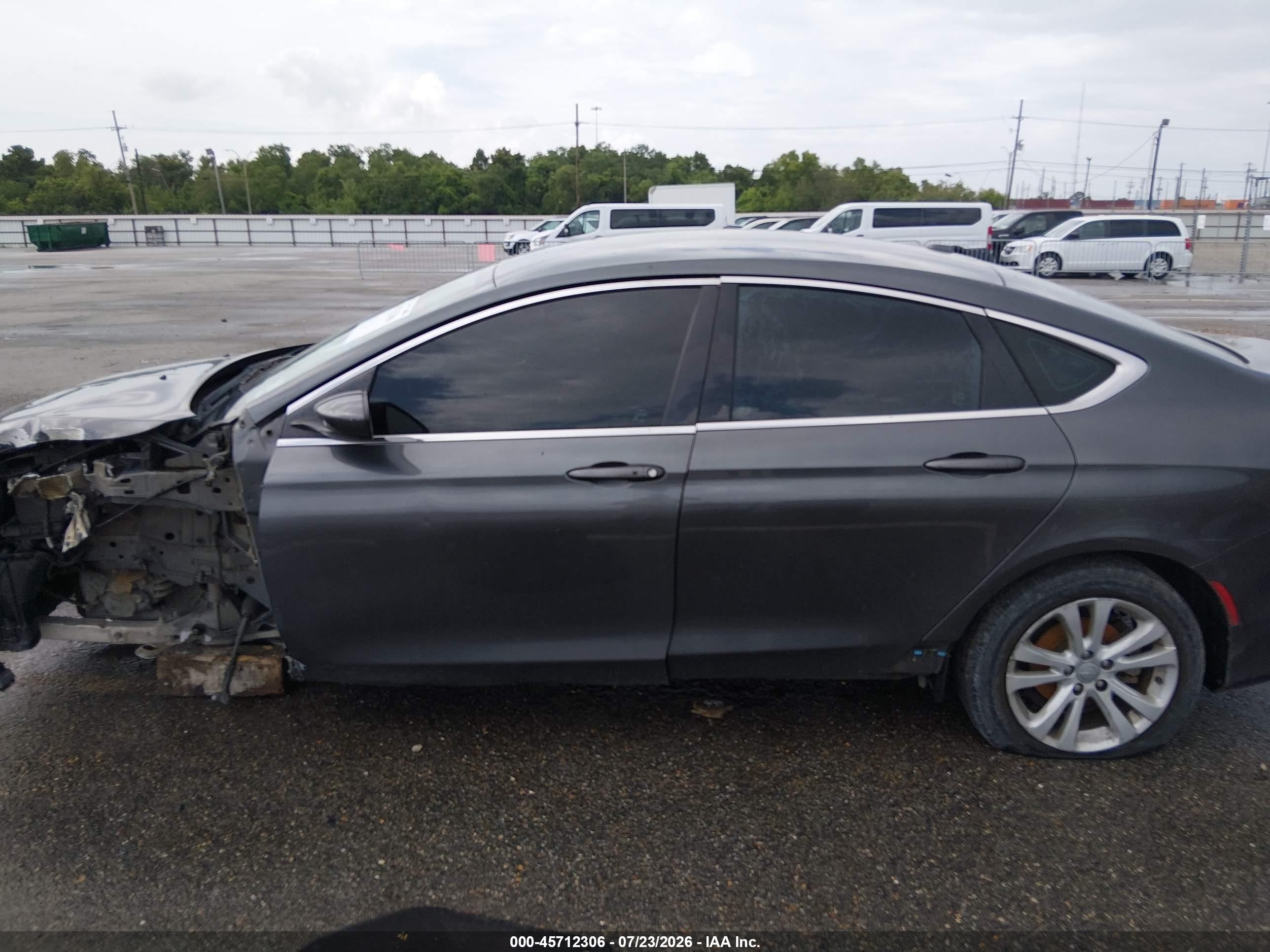 2015 Chrysler 200 Limited Gray vin: 1C3CCCAB6FN505160