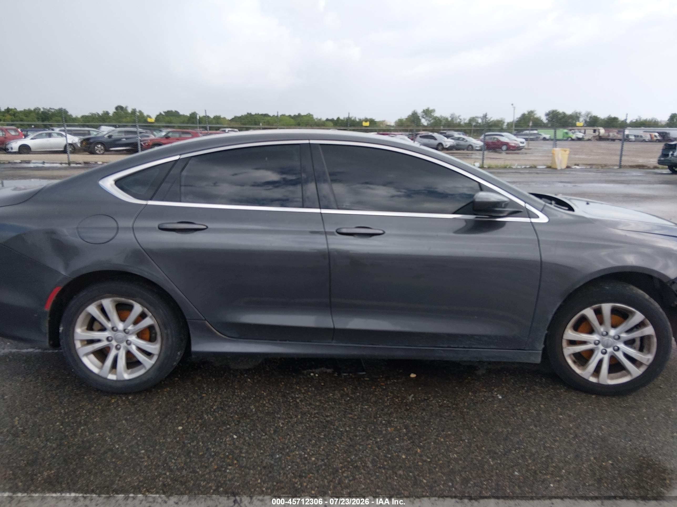 2015 Chrysler 200 Limited Gray vin: 1C3CCCAB6FN505160