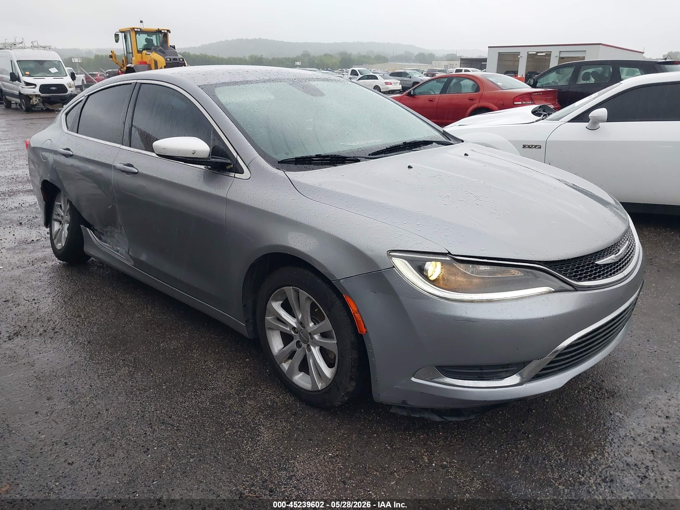 2015 Chrysler 200 Limited Silver vin: 1C3CCCAB6FN529748