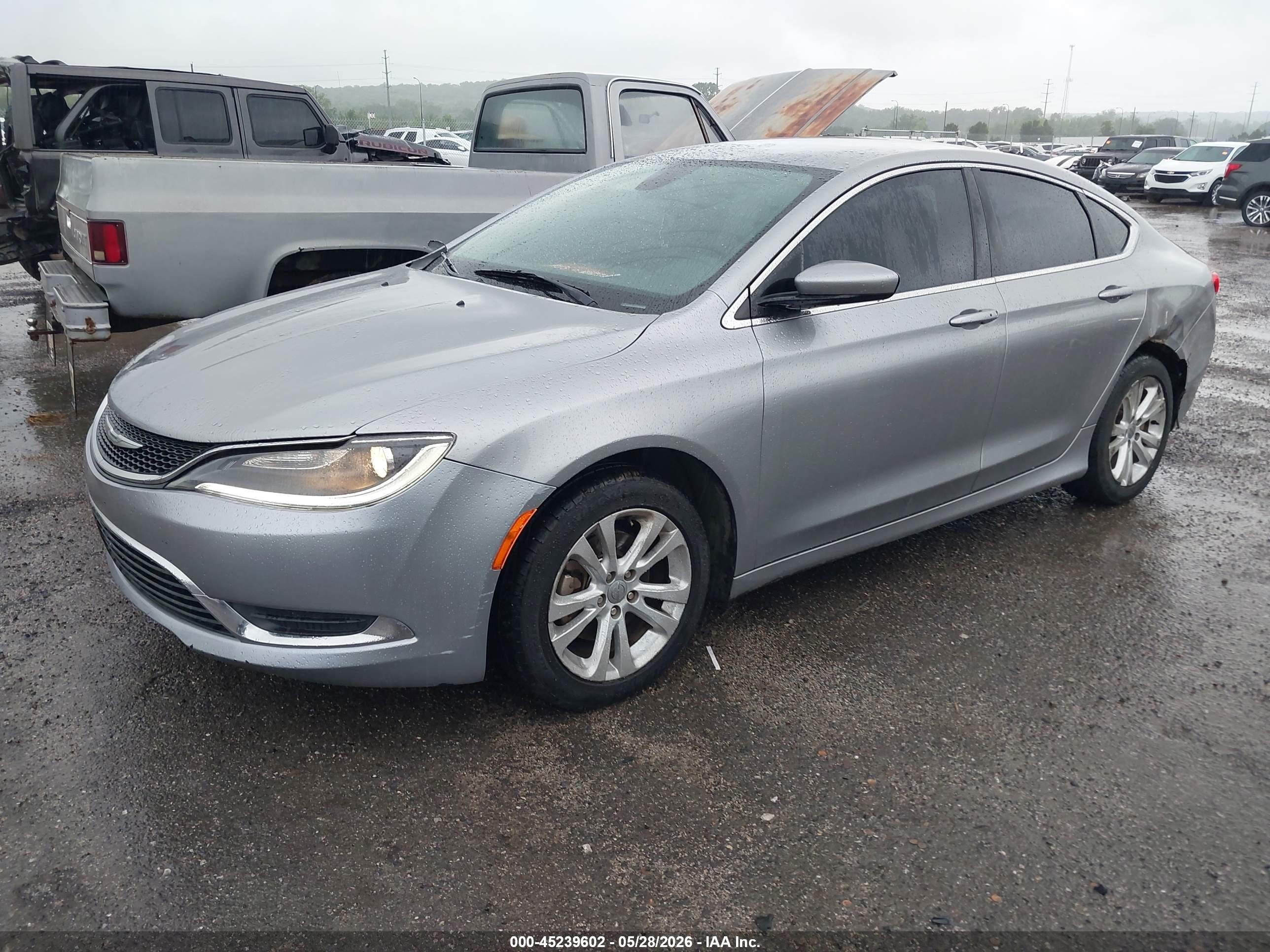 2015 Chrysler 200 Limited Silver vin: 1C3CCCAB6FN529748