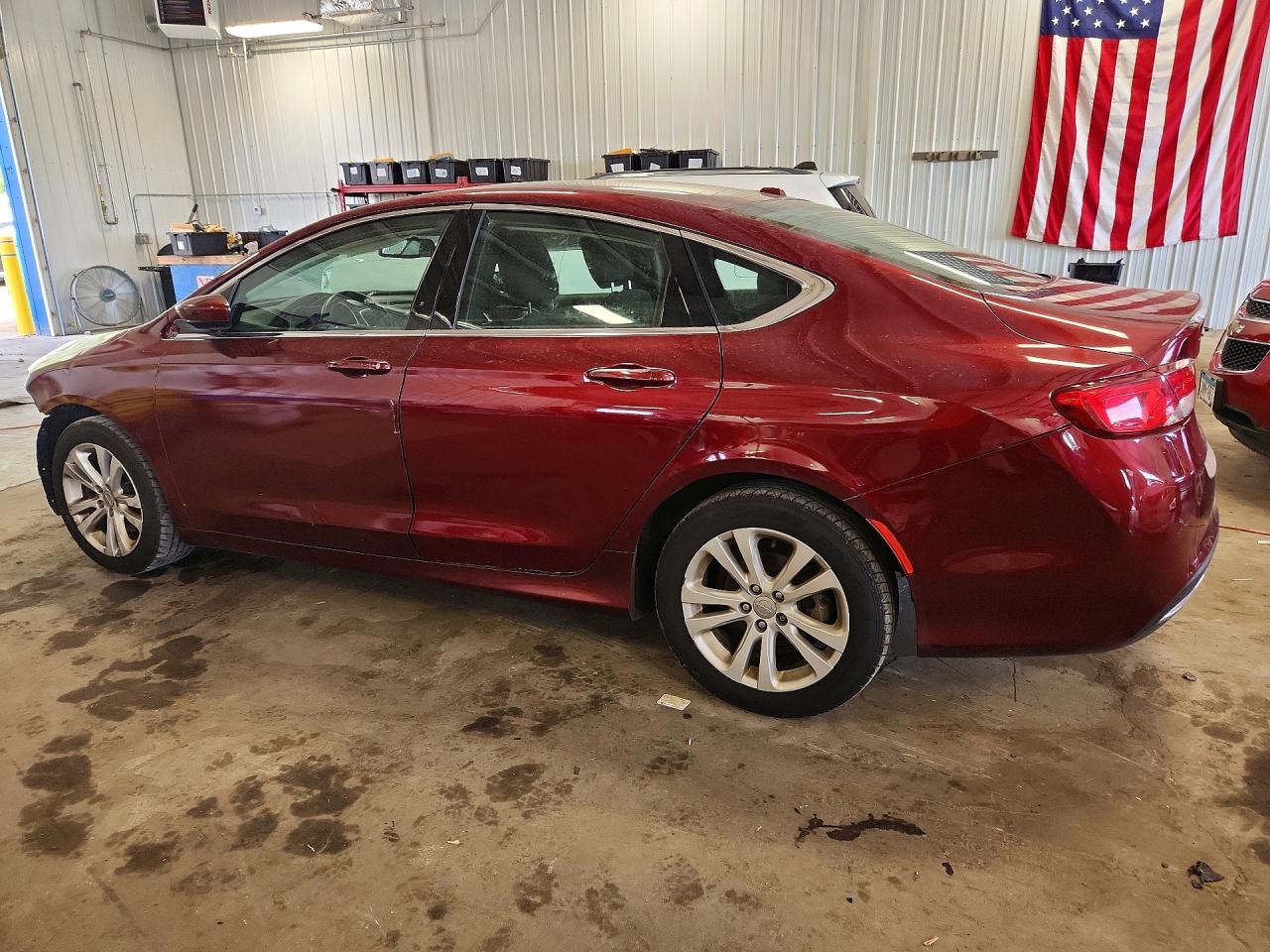 2015 Chrysler 200 Limited Maroon vin: 1C3CCCAB6FN533069