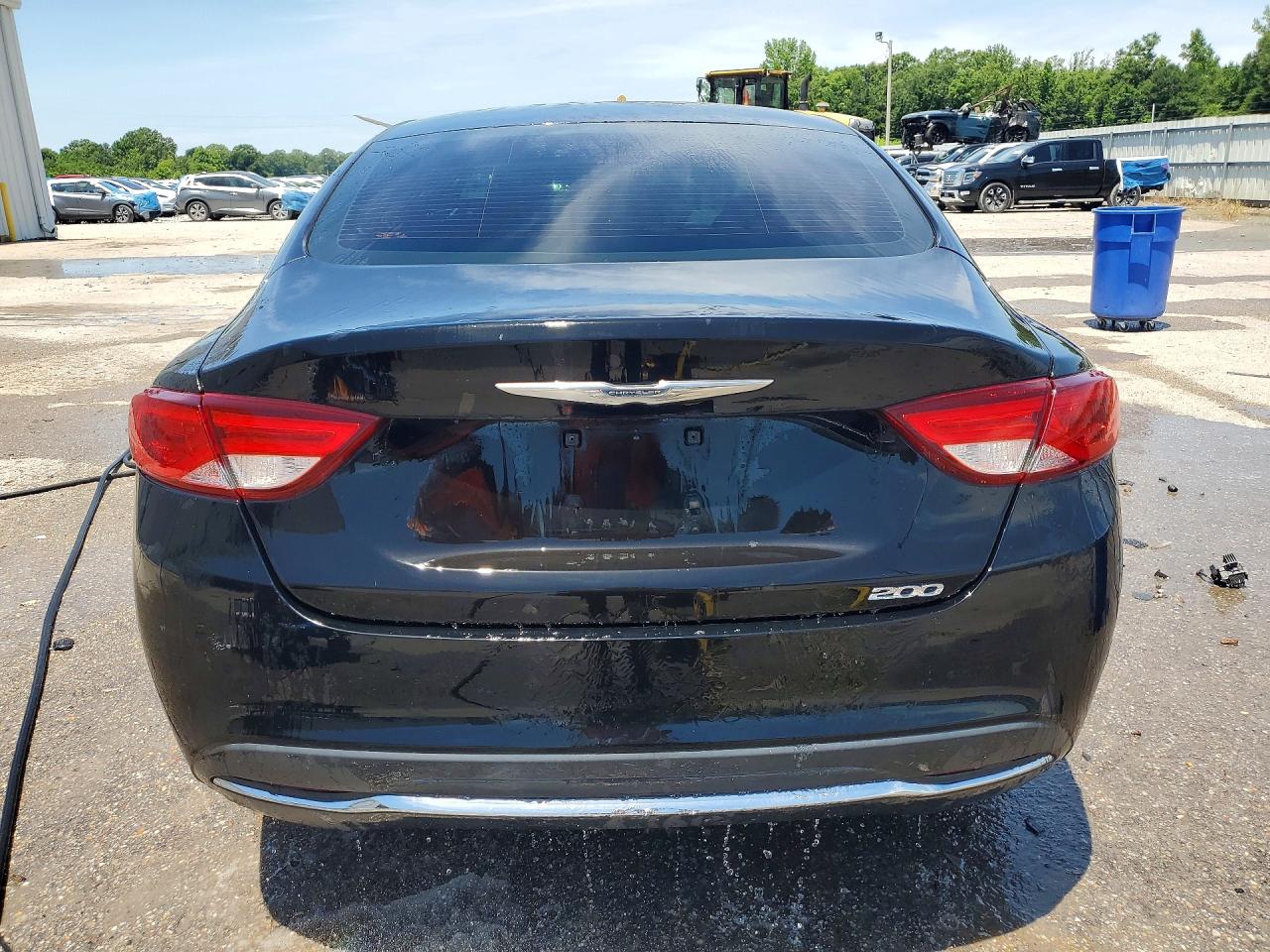 2015 Chrysler 200 Limited Black vin: 1C3CCCAB6FN578447