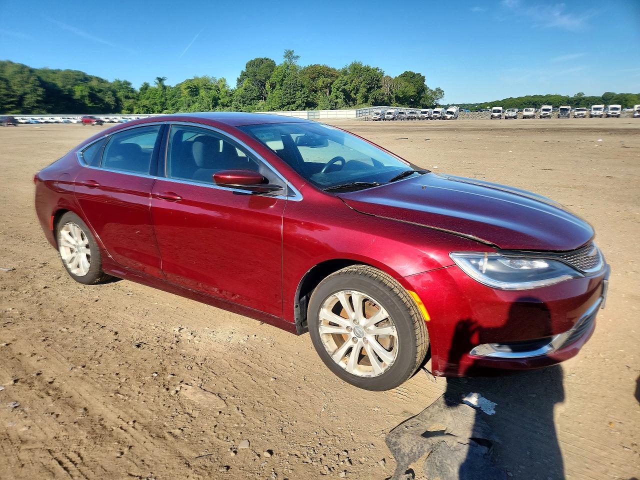 2015 Chrysler 200 Limited Burgundy vin: 1C3CCCAB6FN582143