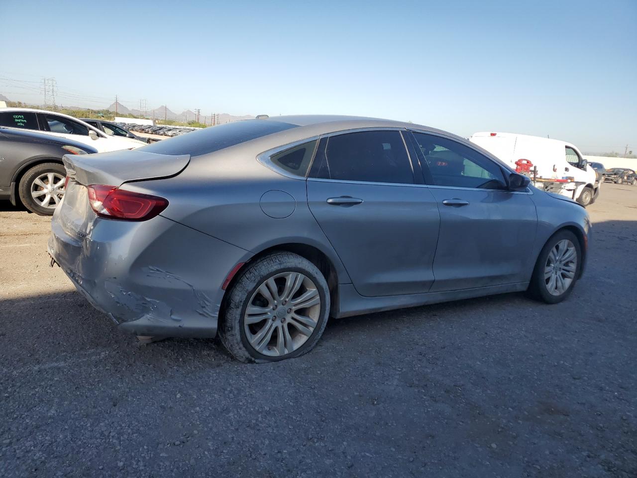 2015 Chrysler 200 Limited Silver vin: 1C3CCCAB6FN606831