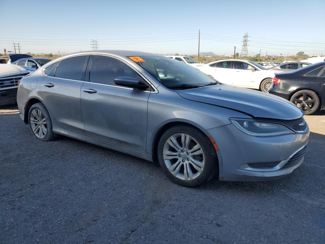 2015 Chrysler 200 Limited Silver vin: 1C3CCCAB6FN606831