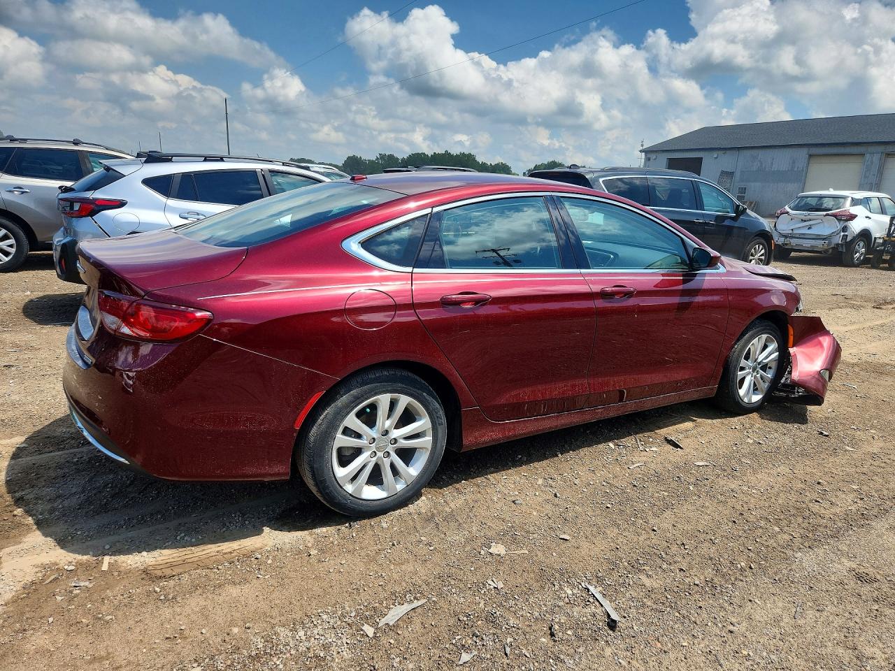 2015 Chrysler 200 Limited Burgundy vin: 1C3CCCAB6FN626027