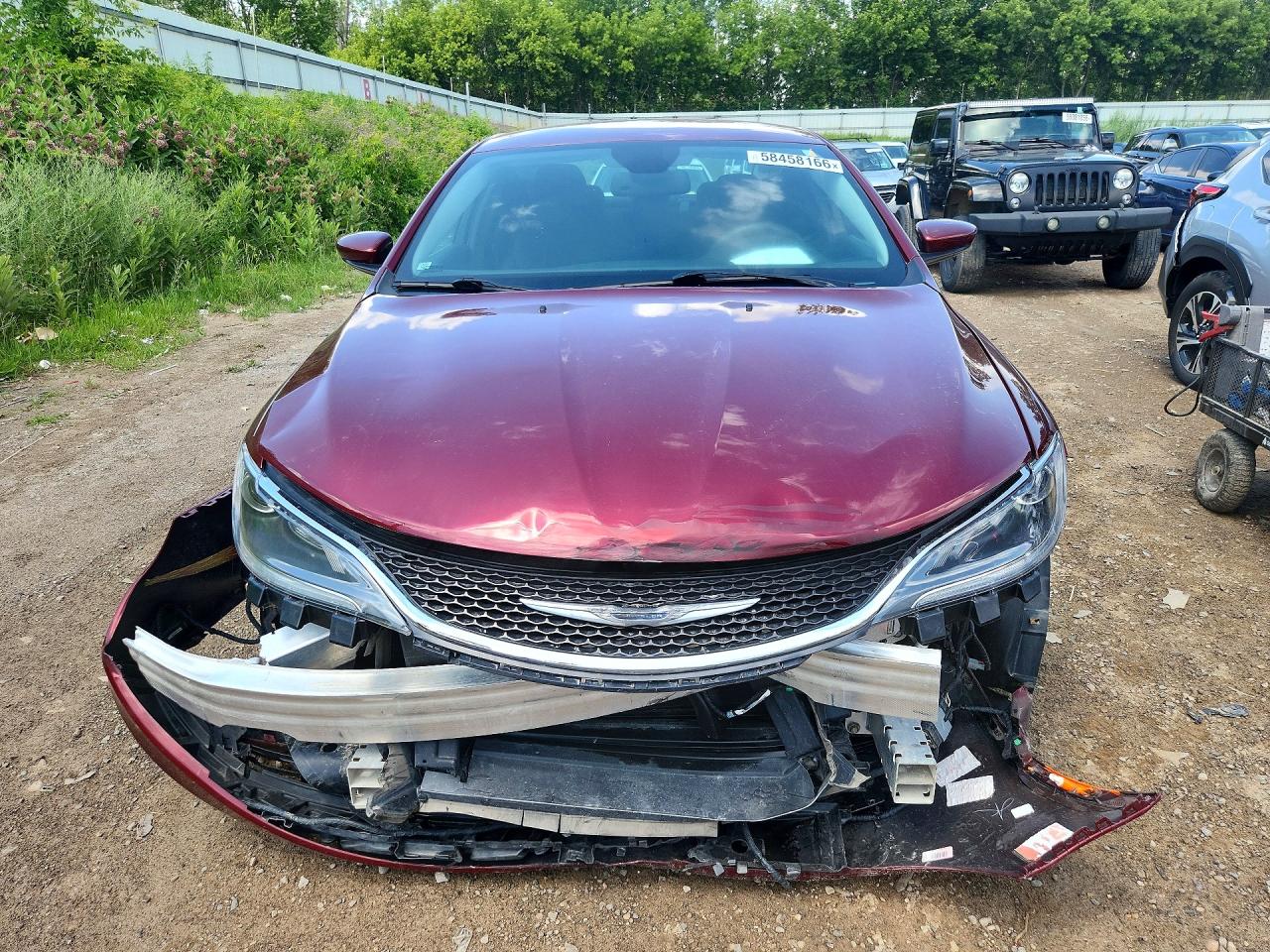 2015 Chrysler 200 Limited Burgundy vin: 1C3CCCAB6FN626027