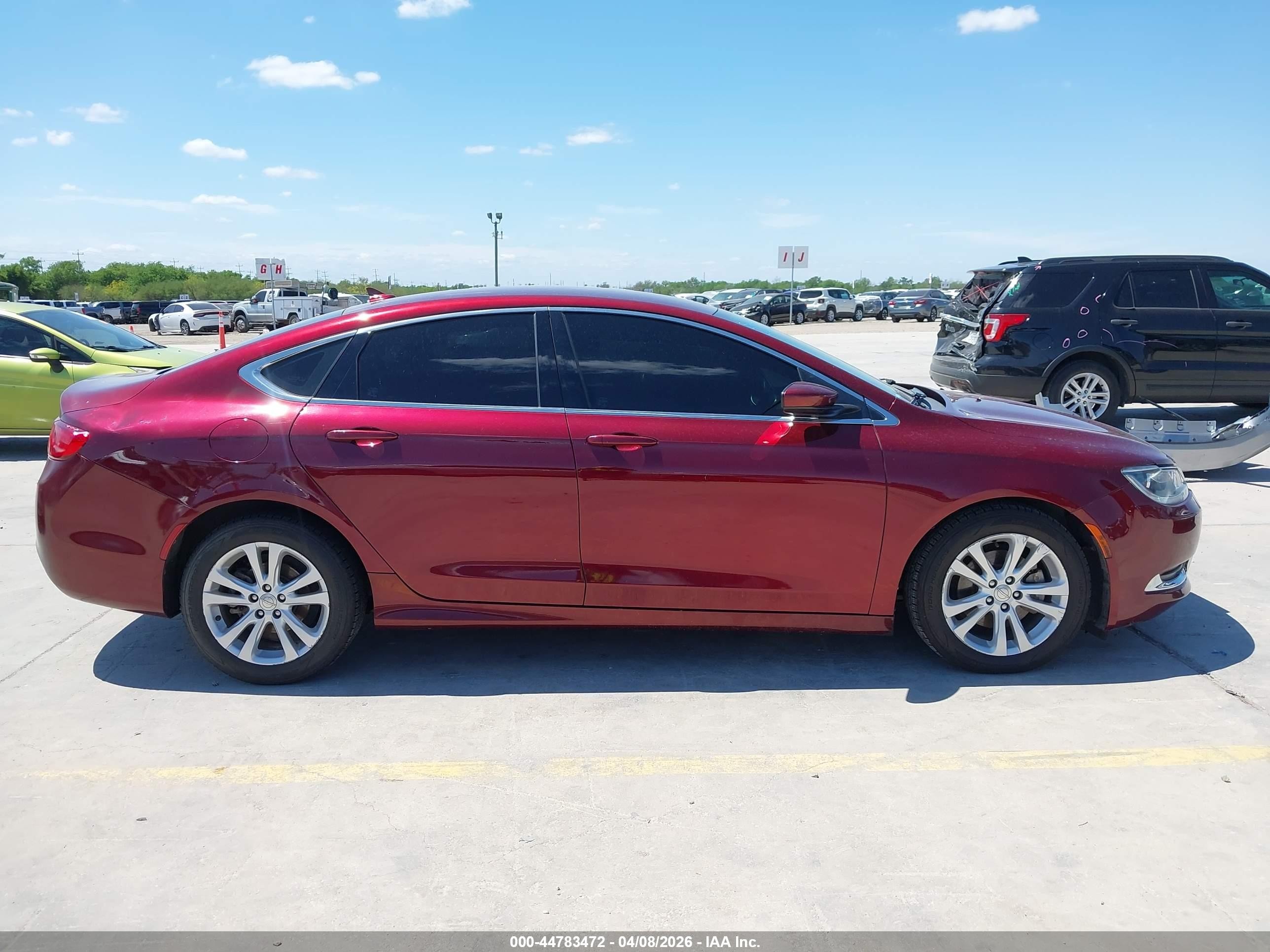 2015 Chrysler 200 Limited Maroon vin: 1C3CCCAB6FN635424