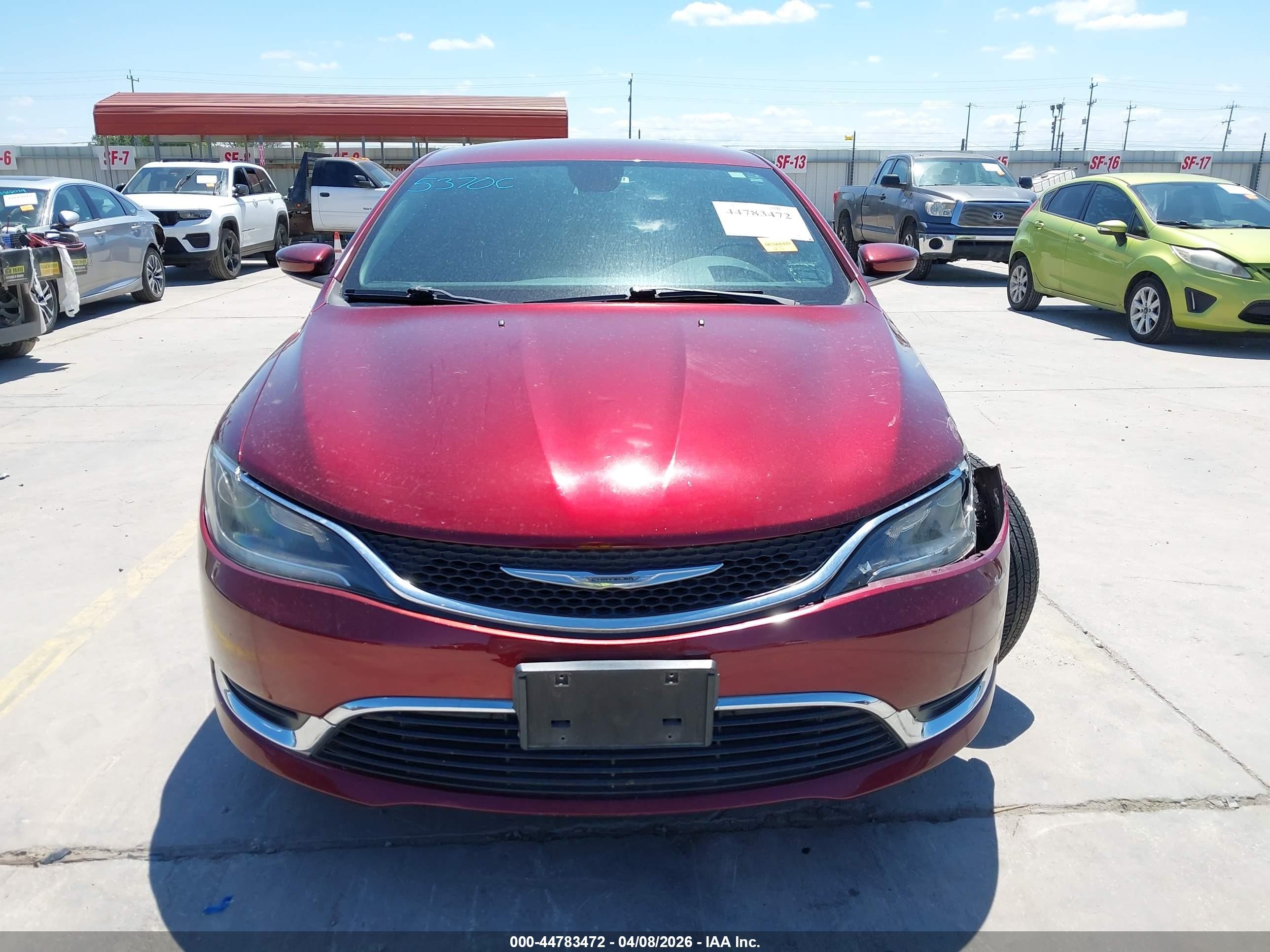 2015 Chrysler 200 Limited Maroon vin: 1C3CCCAB6FN635424
