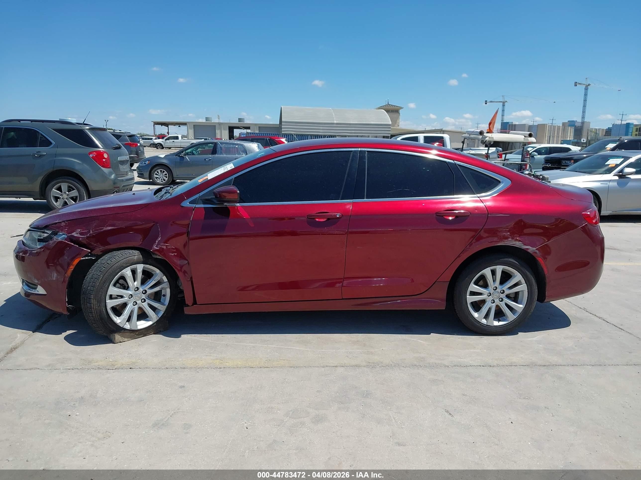 2015 Chrysler 200 Limited Maroon vin: 1C3CCCAB6FN635424