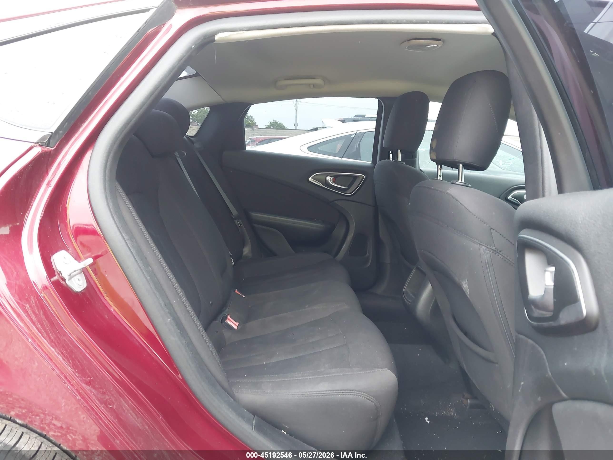 2015 Chrysler 200 Limited Maroon vin: 1C3CCCAB6FN637206