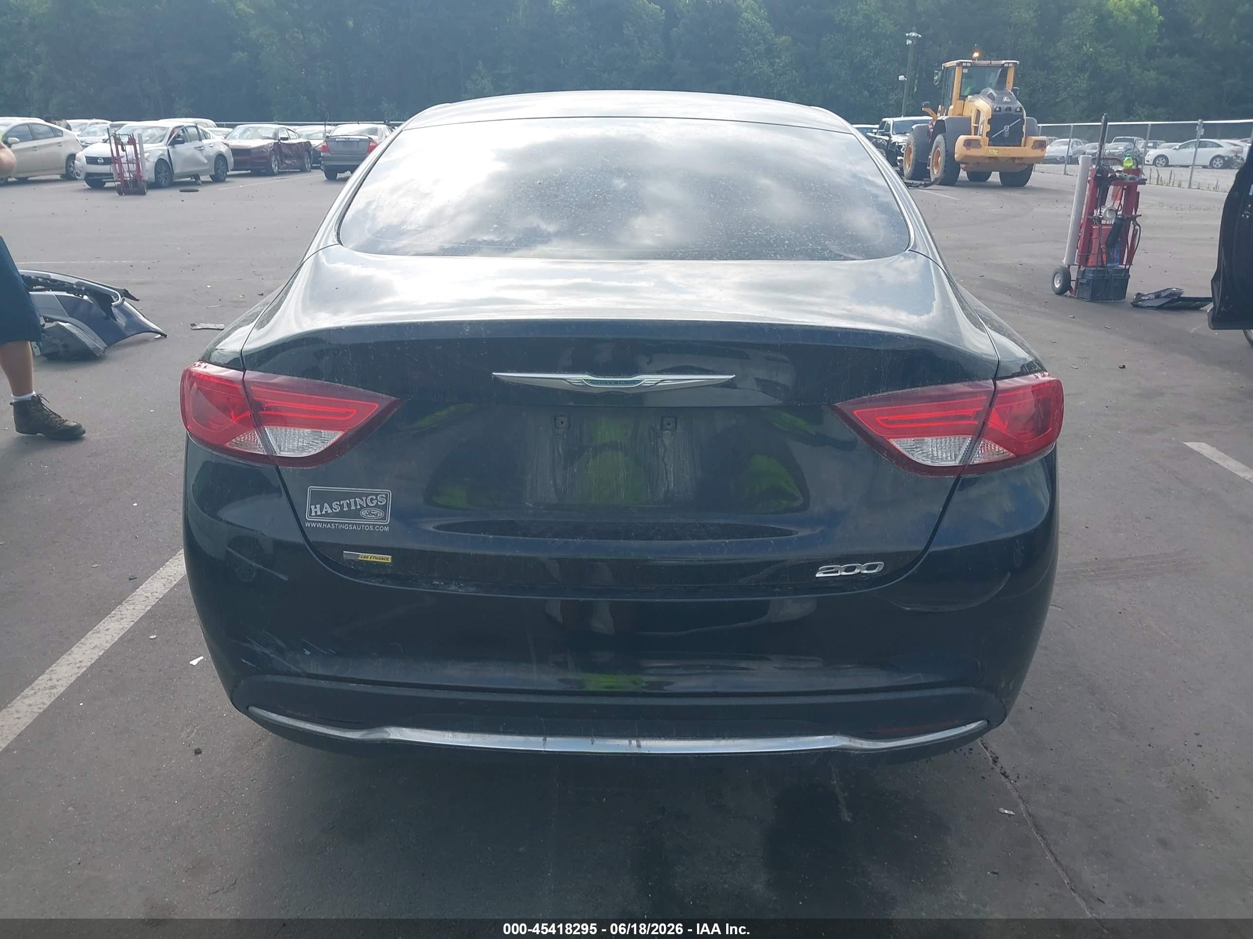2015 Chrysler 200 Limited Black vin: 1C3CCCAB6FN637545