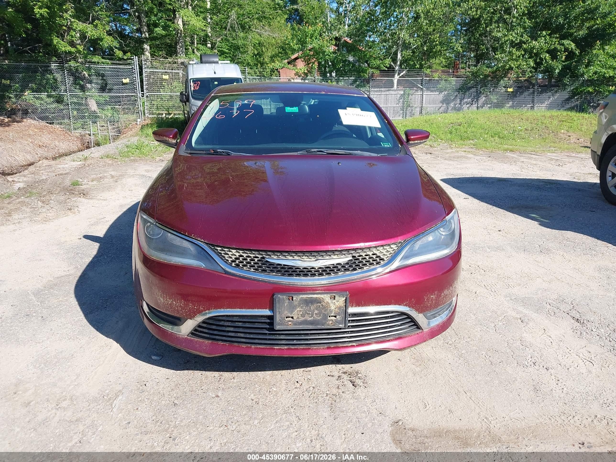 2015 Chrysler 200 Limited Burgundy vin: 1C3CCCAB6FN645337
