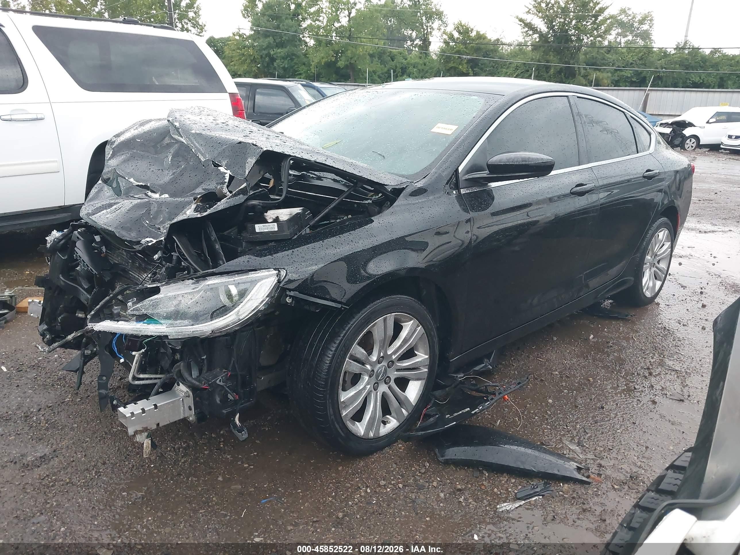2015 Chrysler 200 Limited Black vin: 1C3CCCAB6FN653146