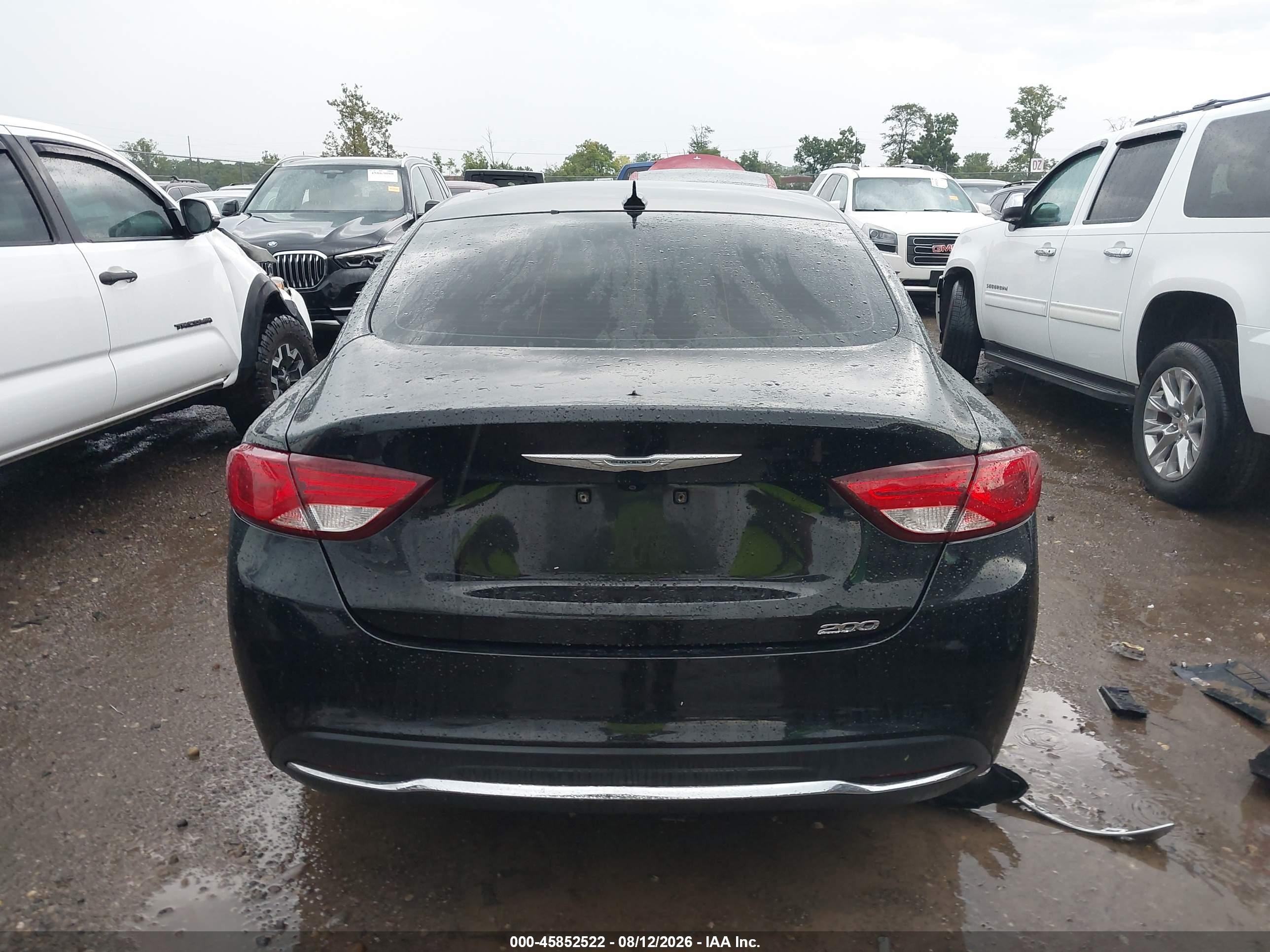 2015 Chrysler 200 Limited Black vin: 1C3CCCAB6FN653146