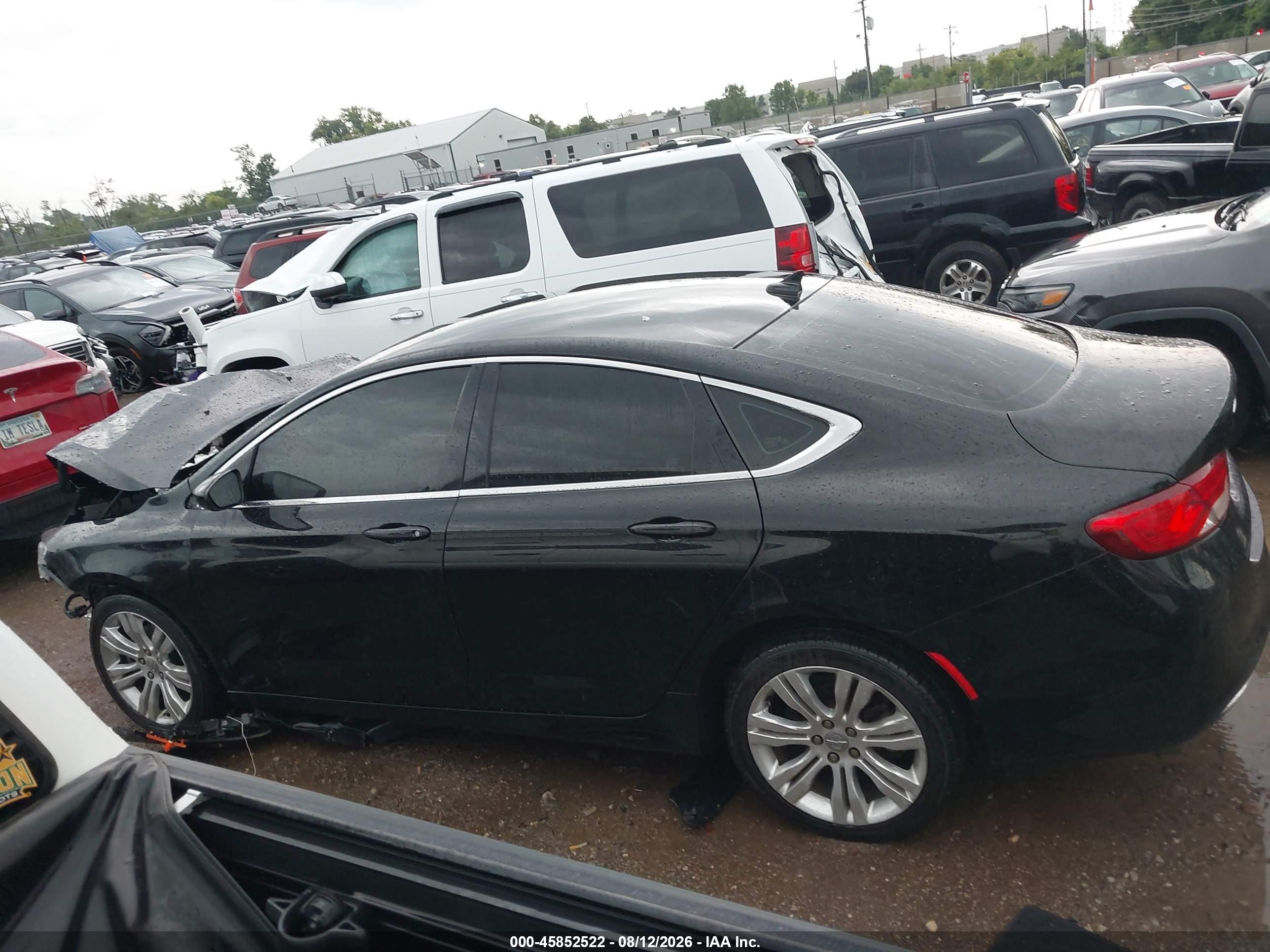2015 Chrysler 200 Limited Black vin: 1C3CCCAB6FN653146