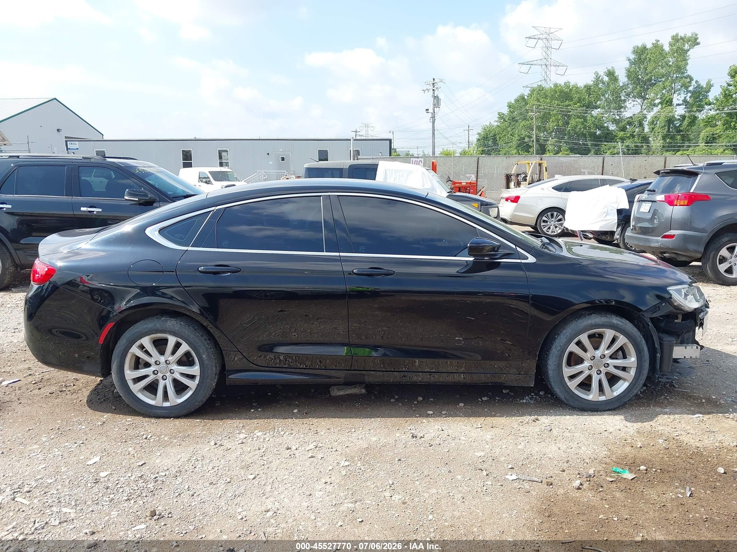 2015 Chrysler 200 Limited Black vin: 1C3CCCAB6FN661635
