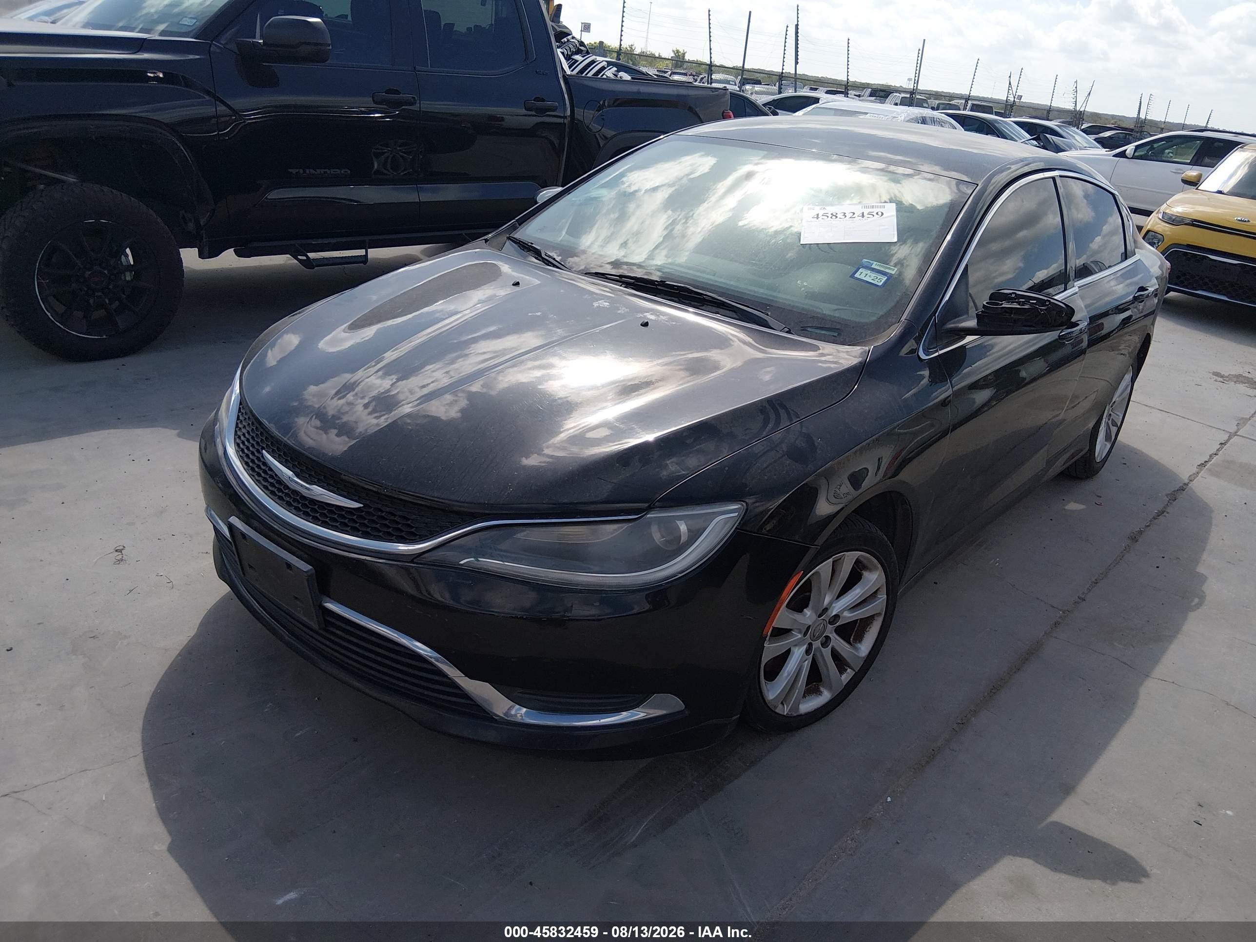 2015 Chrysler 200 Limited Black vin: 1C3CCCAB6FN669654