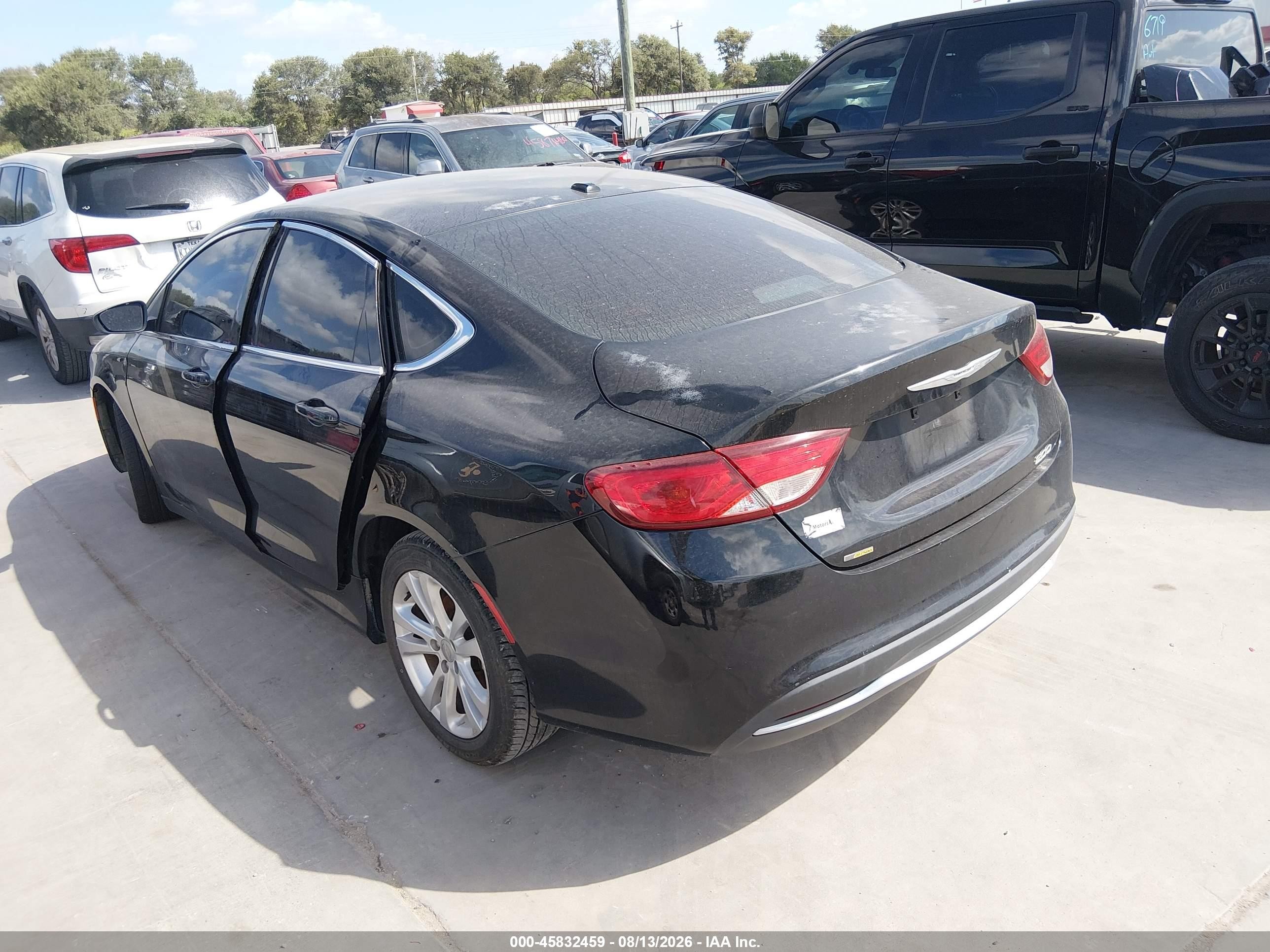 2015 Chrysler 200 Limited Black vin: 1C3CCCAB6FN669654