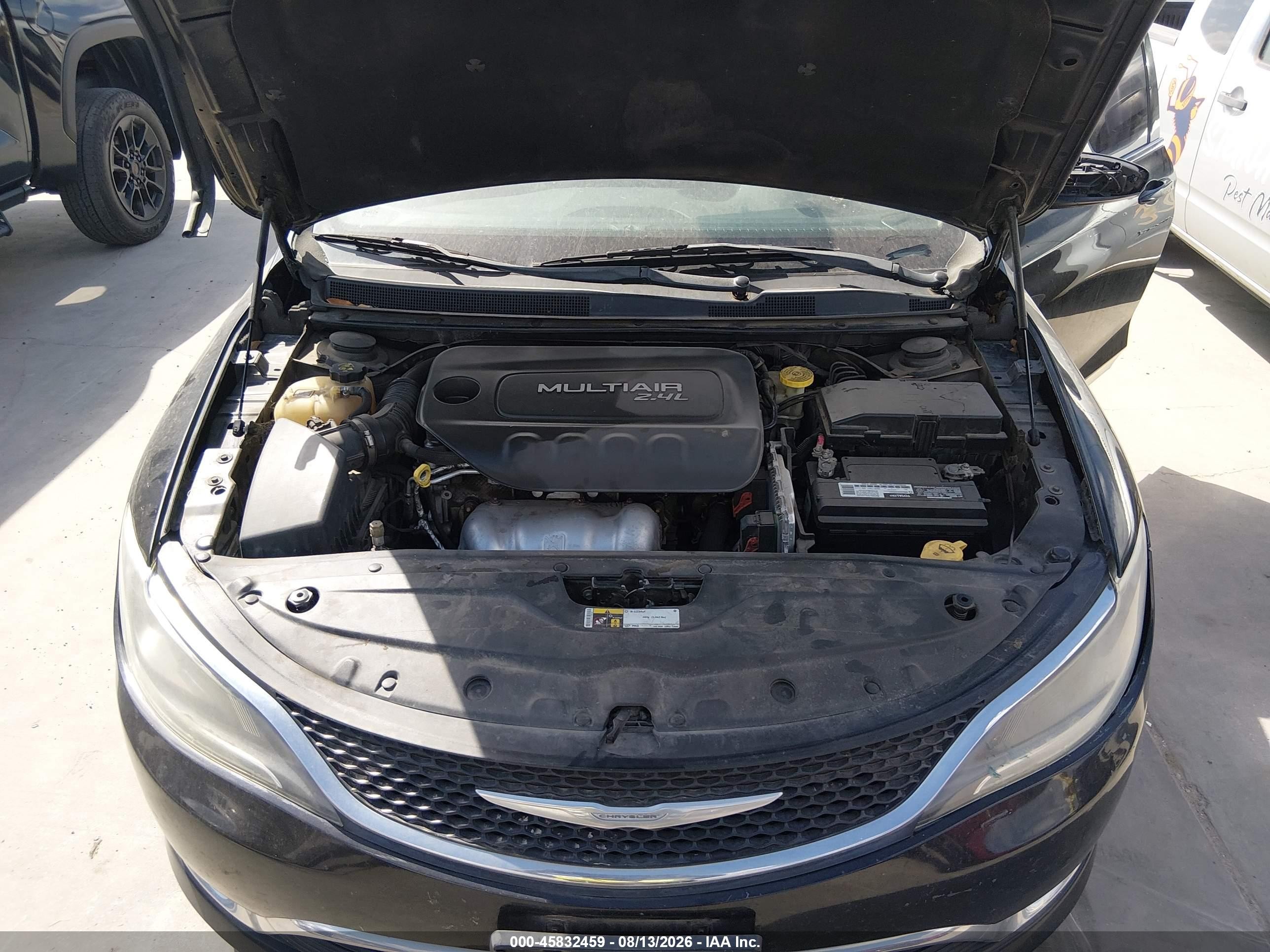 2015 Chrysler 200 Limited Black vin: 1C3CCCAB6FN669654
