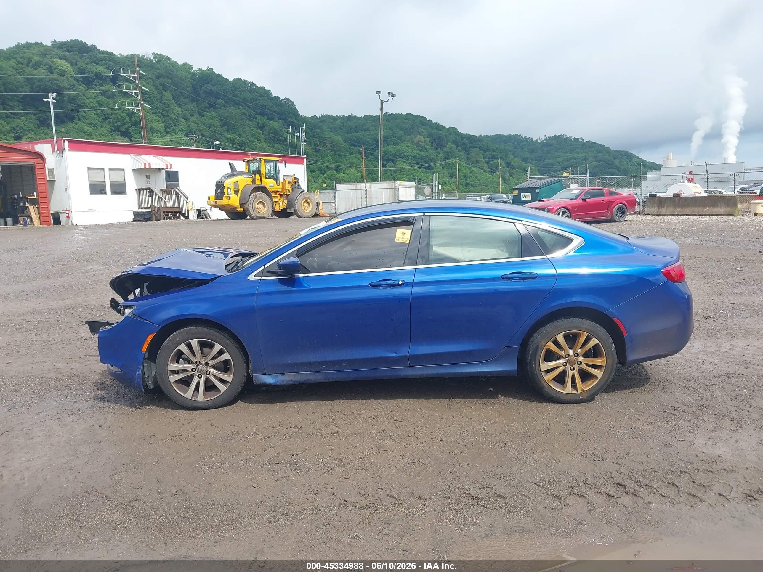 2015 Chrysler 200 Limited Blue vin: 1C3CCCAB6FN683134