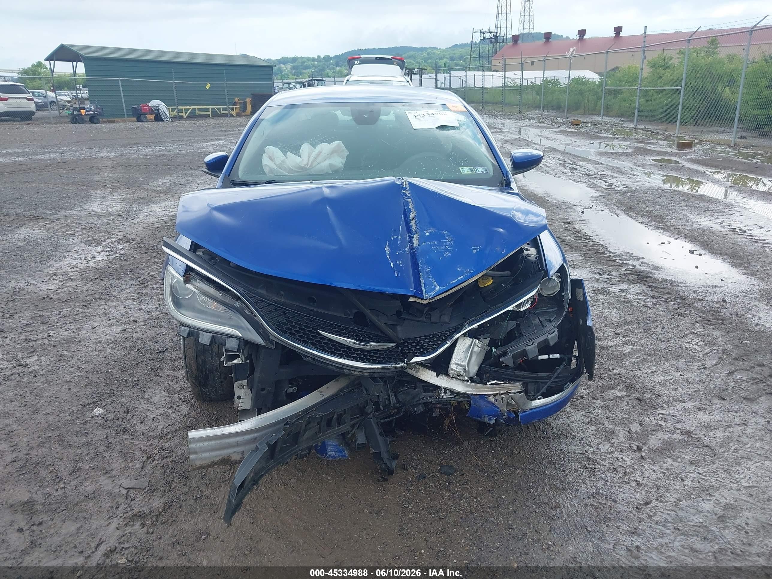 2015 Chrysler 200 Limited Blue vin: 1C3CCCAB6FN683134