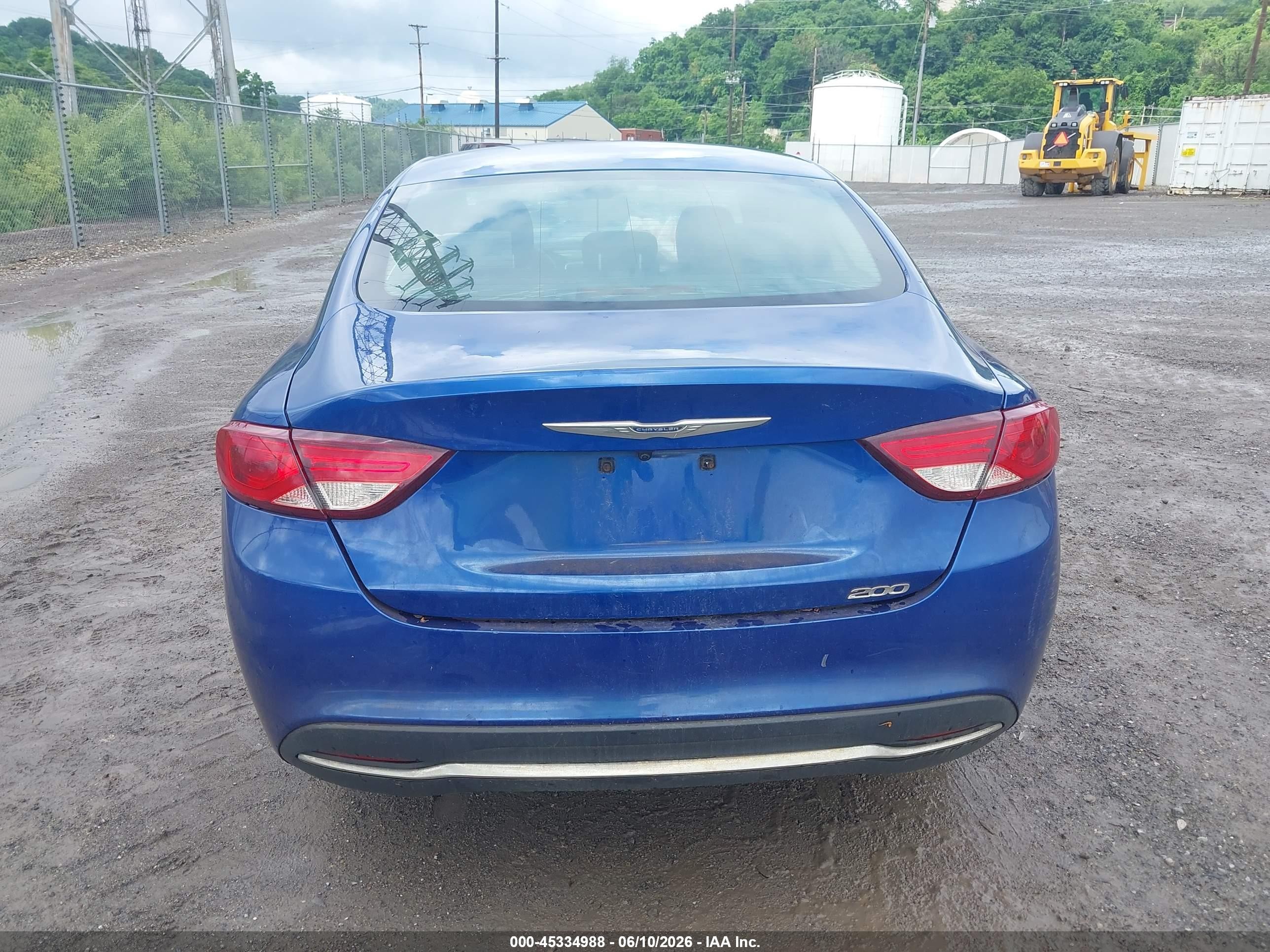 2015 Chrysler 200 Limited Blue vin: 1C3CCCAB6FN683134