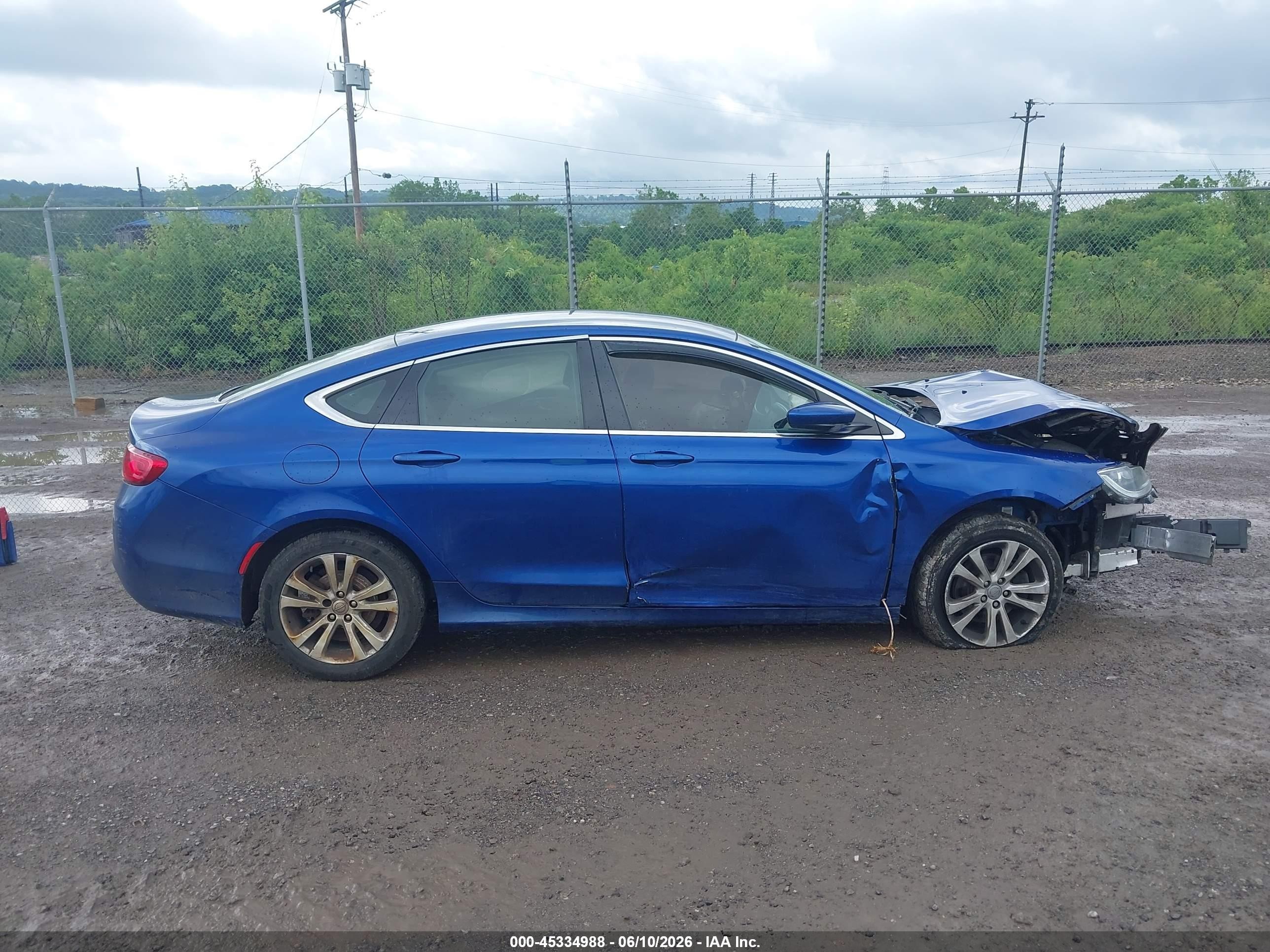 2015 Chrysler 200 Limited Blue vin: 1C3CCCAB6FN683134