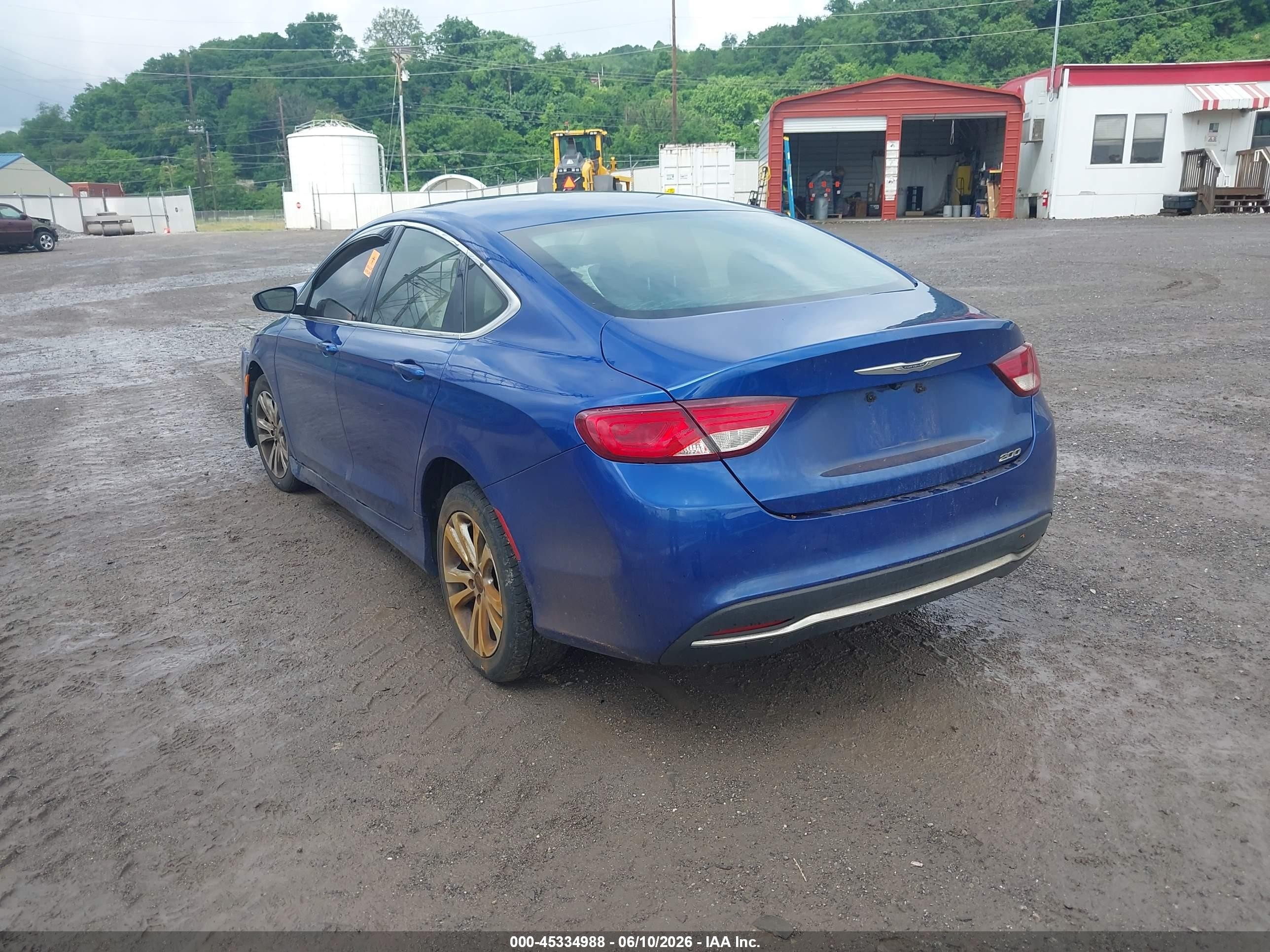 2015 Chrysler 200 Limited Blue vin: 1C3CCCAB6FN683134