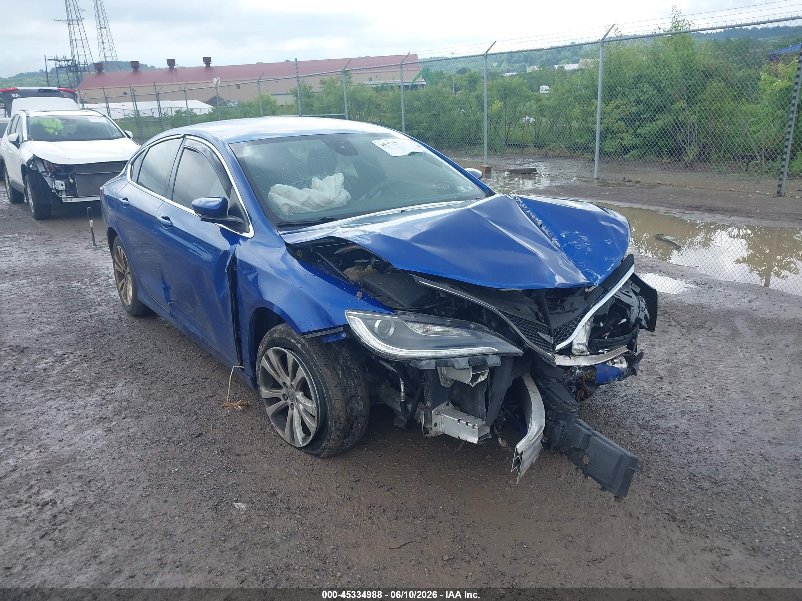 2015 Chrysler 200 Limited Blue vin: 1C3CCCAB6FN683134