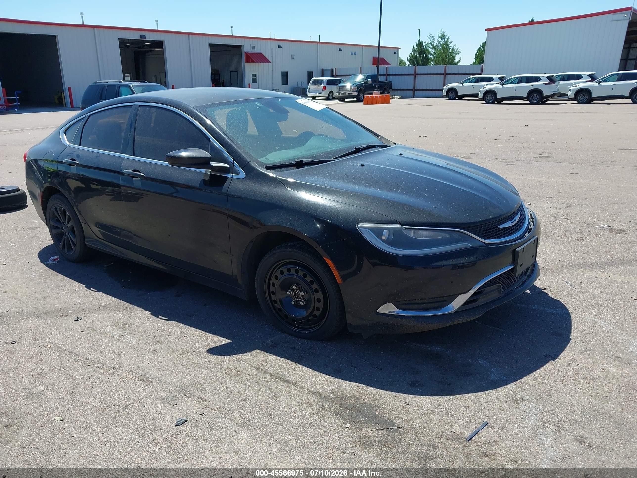 2015 Chrysler 200 Limited Black vin: 1C3CCCAB6FN697194