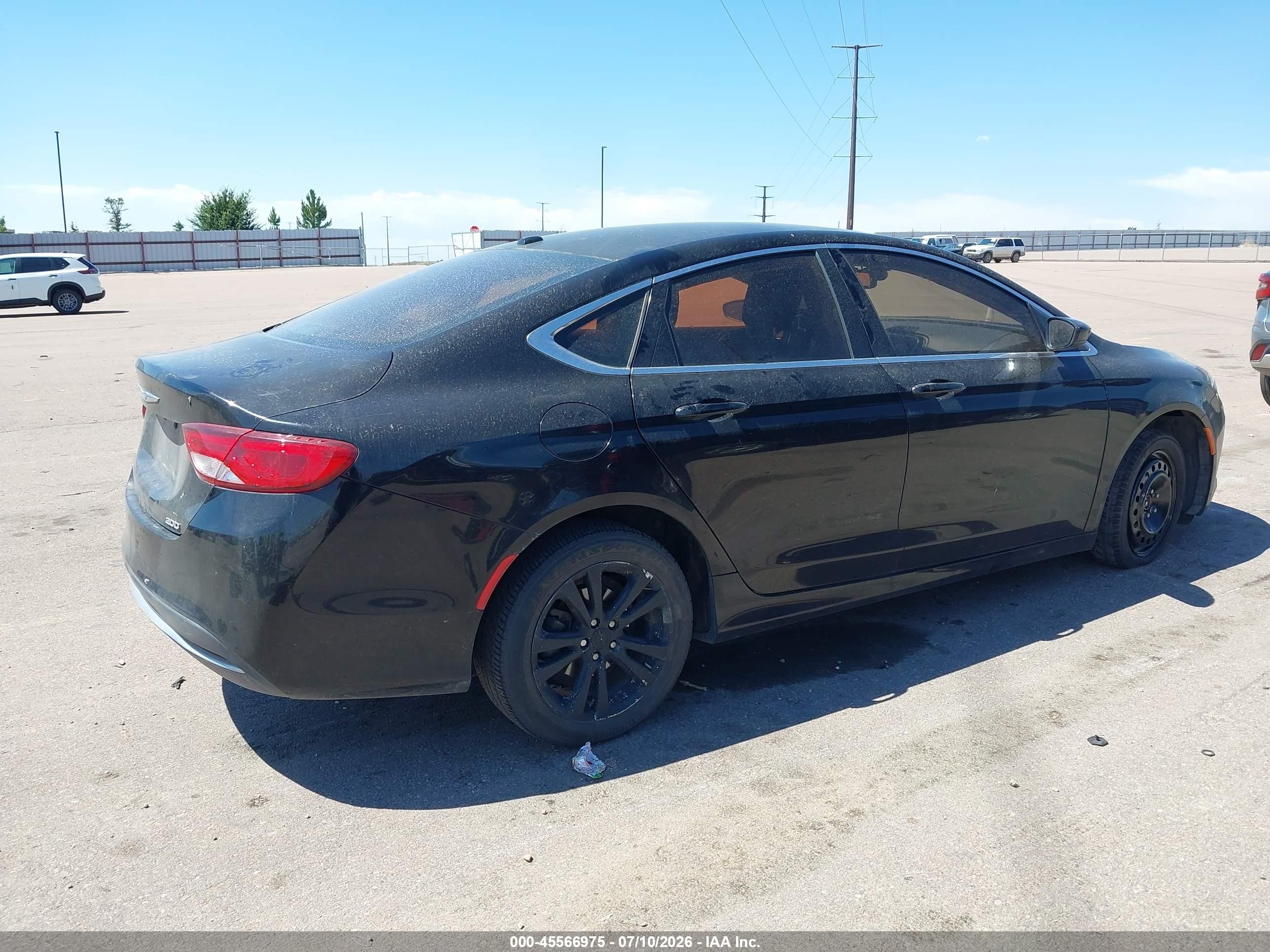 2015 Chrysler 200 Limited Black vin: 1C3CCCAB6FN697194