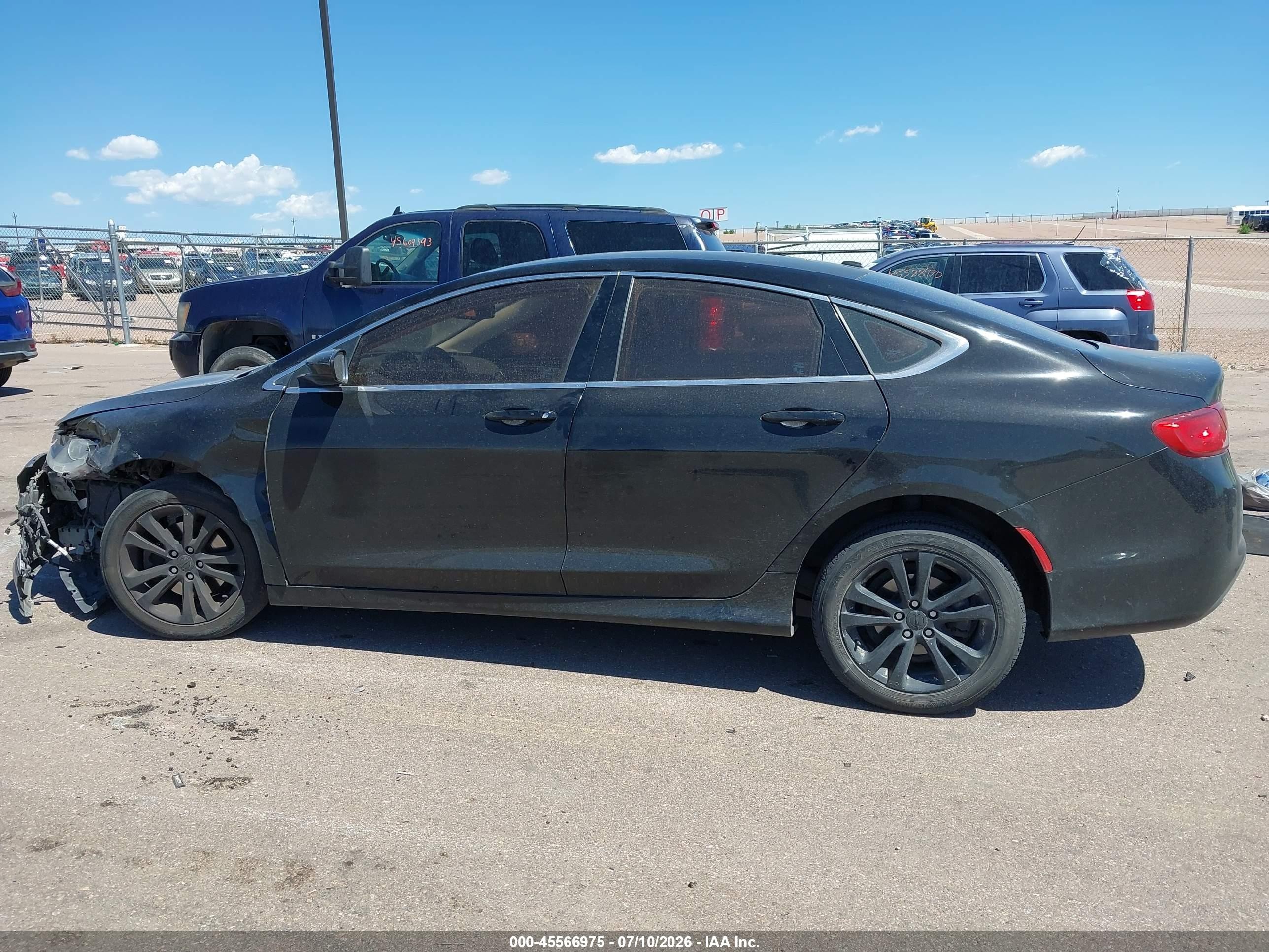 2015 Chrysler 200 Limited Black vin: 1C3CCCAB6FN697194