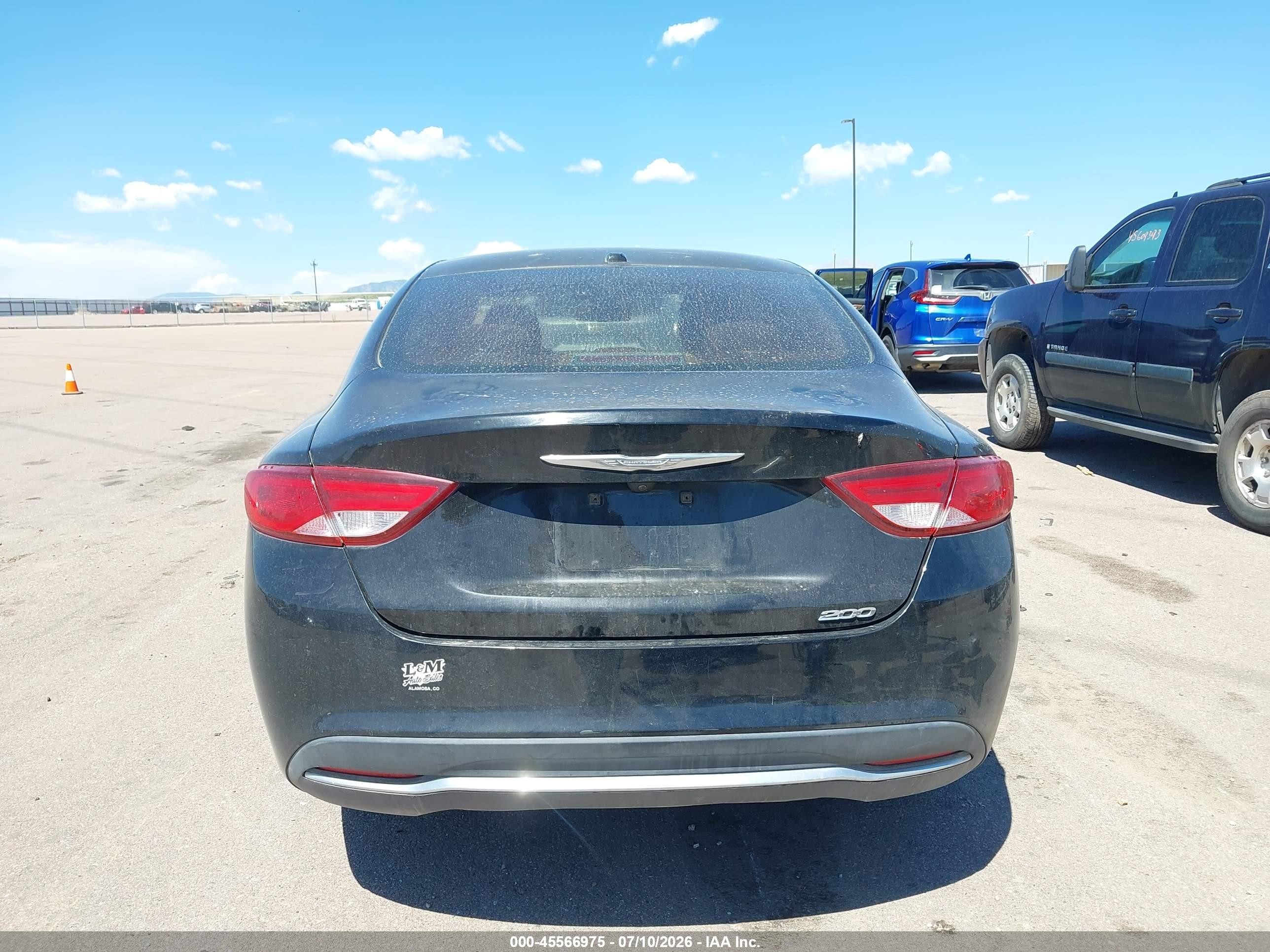 2015 Chrysler 200 Limited Black vin: 1C3CCCAB6FN697194