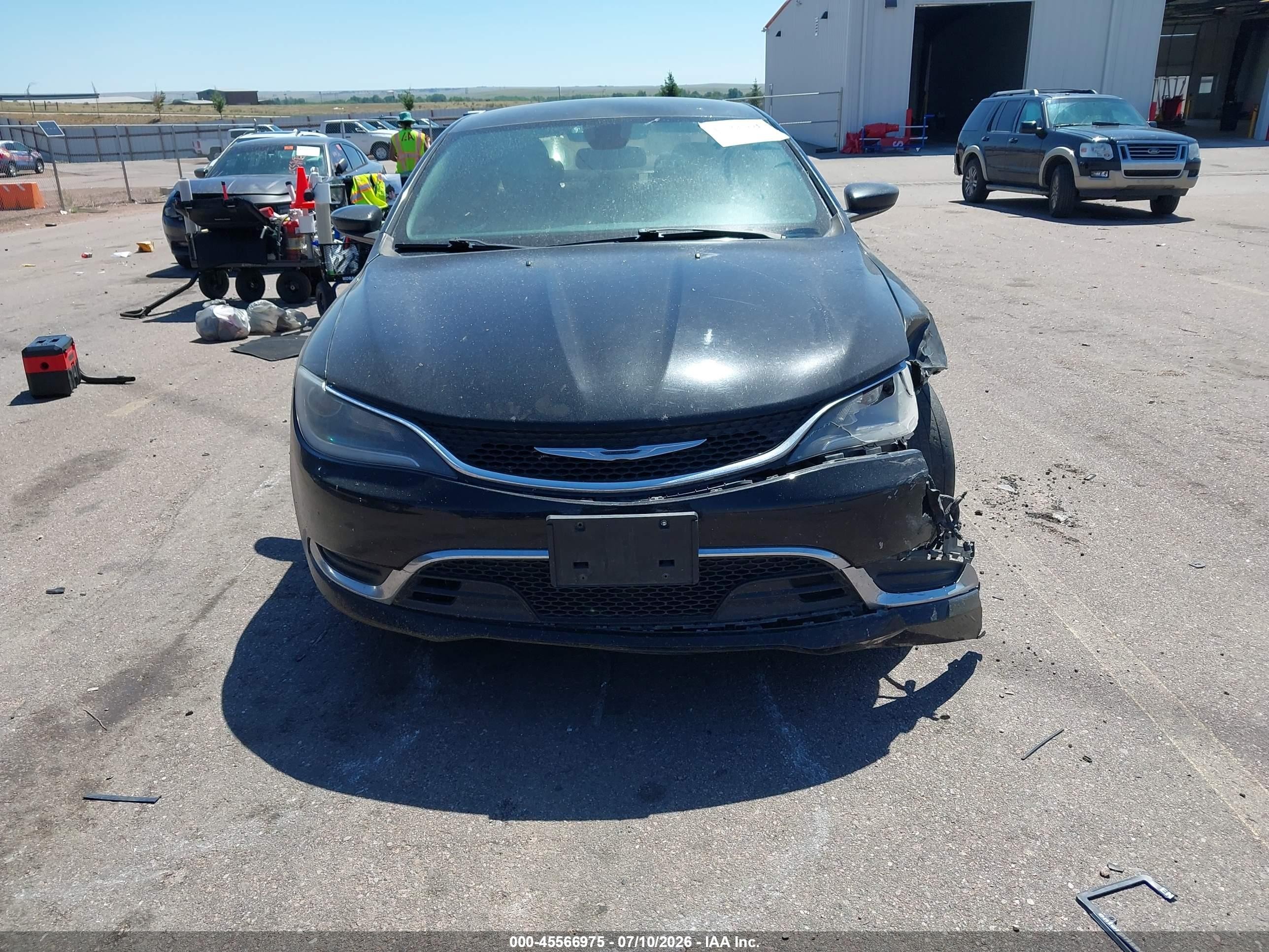 2015 Chrysler 200 Limited Black vin: 1C3CCCAB6FN697194