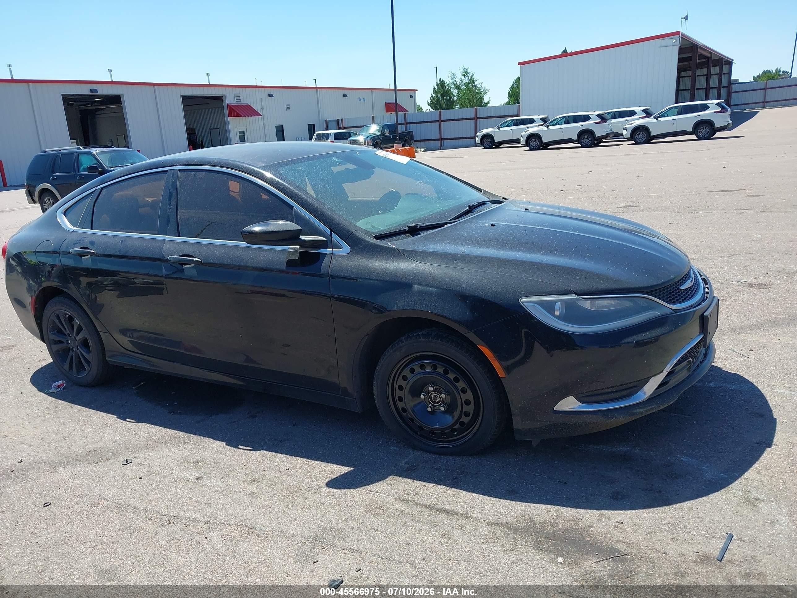 2015 Chrysler 200 Limited Black vin: 1C3CCCAB6FN697194