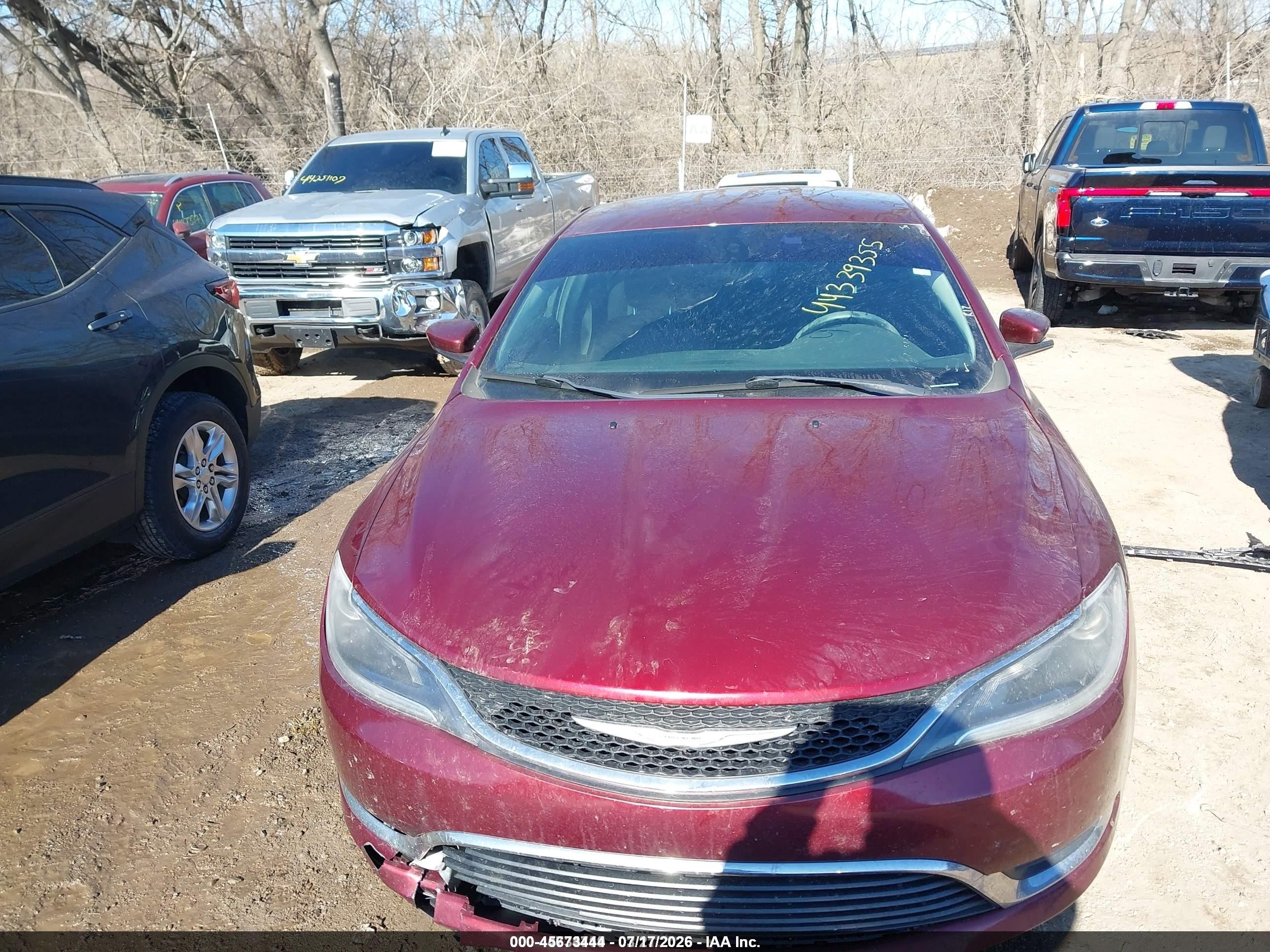 2015 Chrysler 200 Limited Red vin: 1C3CCCAB6FN711076