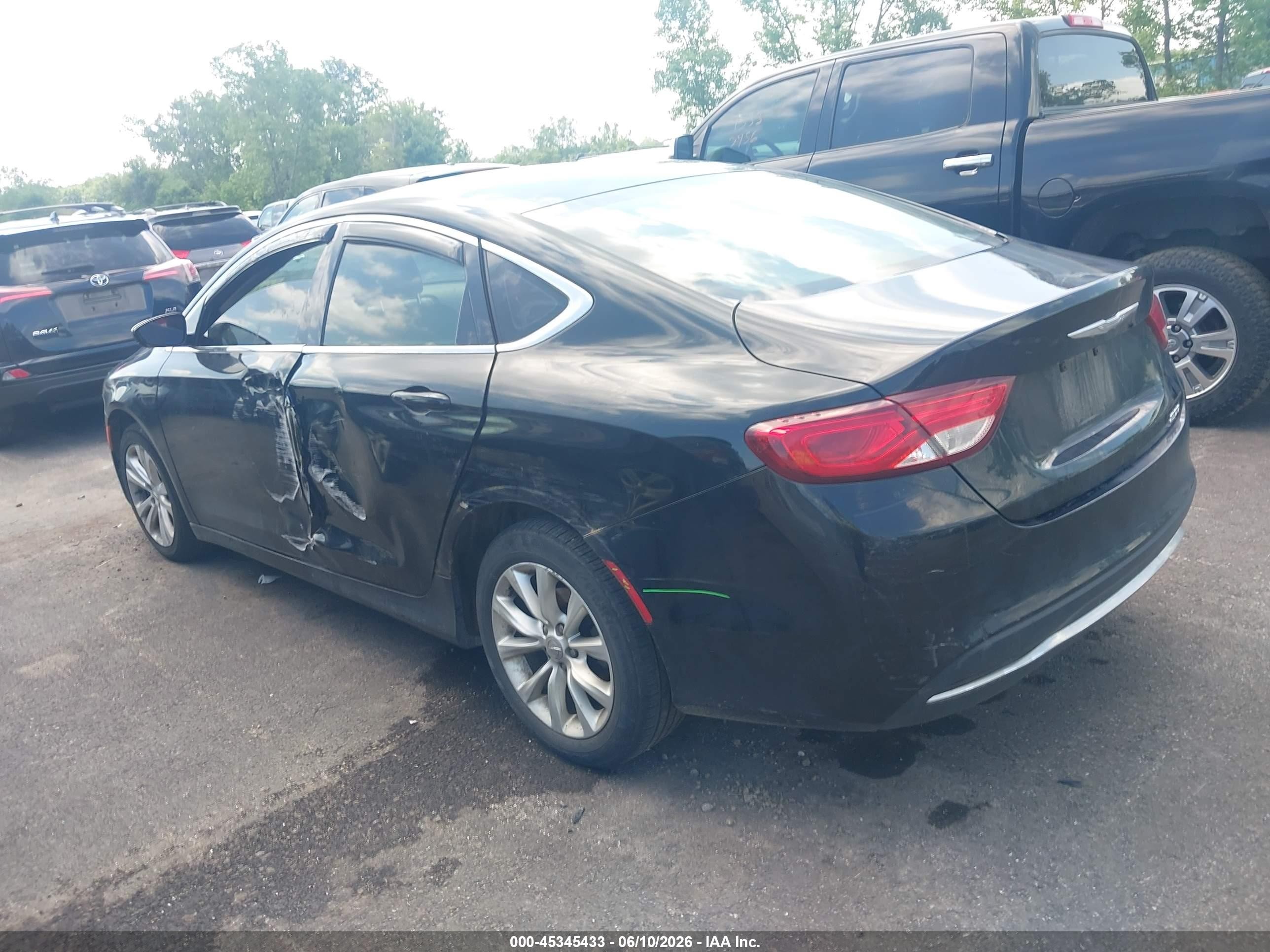 2015 Chrysler 200 Limited Черный vin: 1C3CCCAB6FN715029