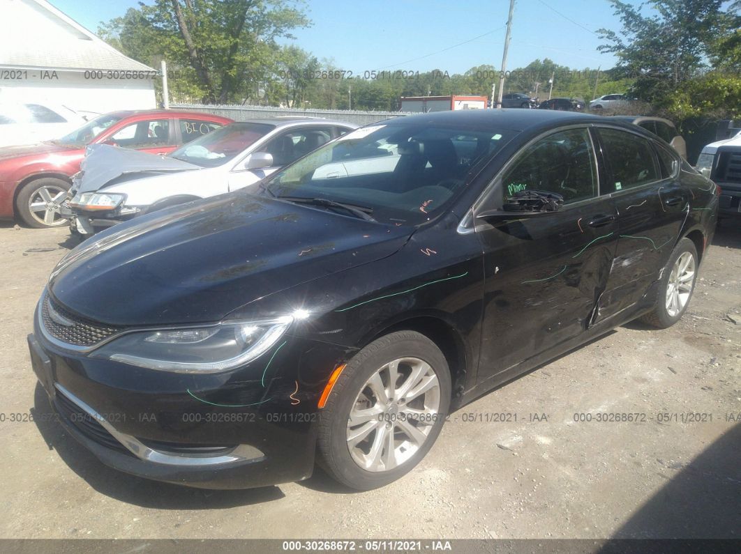 2015 Chrysler 200 Limited Black vin: 1C3CCCAB6FN726015
