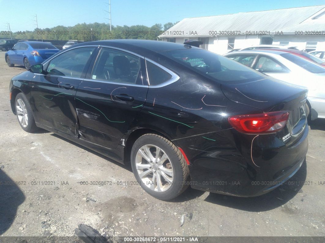 2015 Chrysler 200 Limited Black vin: 1C3CCCAB6FN726015