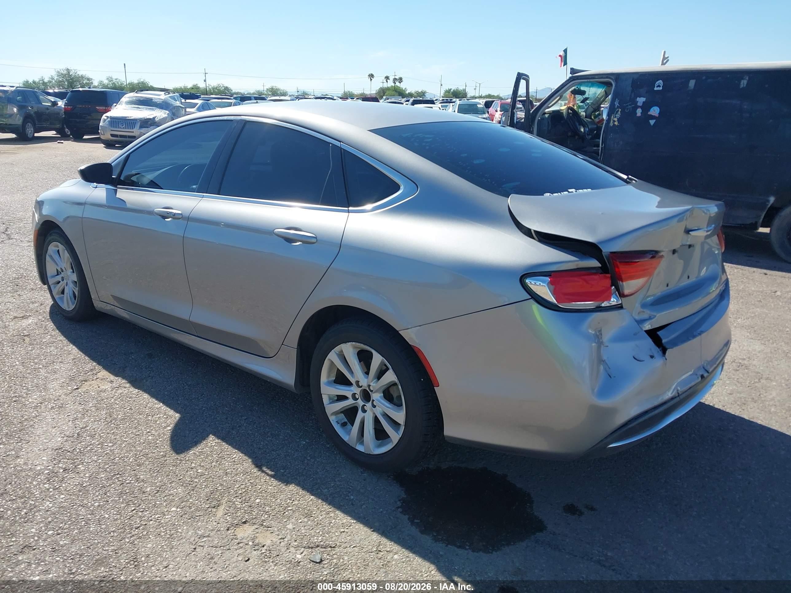 2015 Chrysler 200 Limited Silver vin: 1C3CCCAB6FN755675