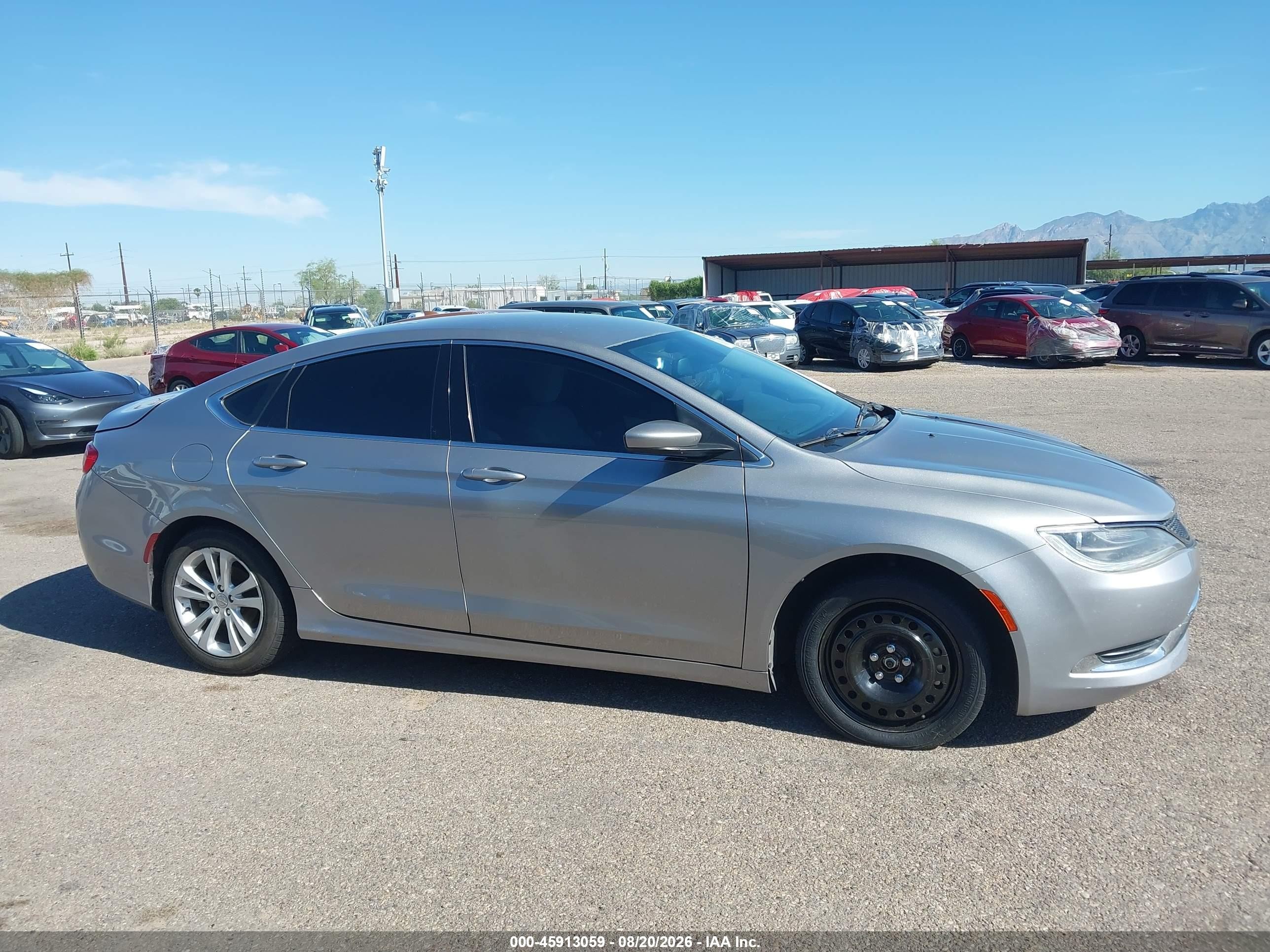 2015 Chrysler 200 Limited Silver vin: 1C3CCCAB6FN755675