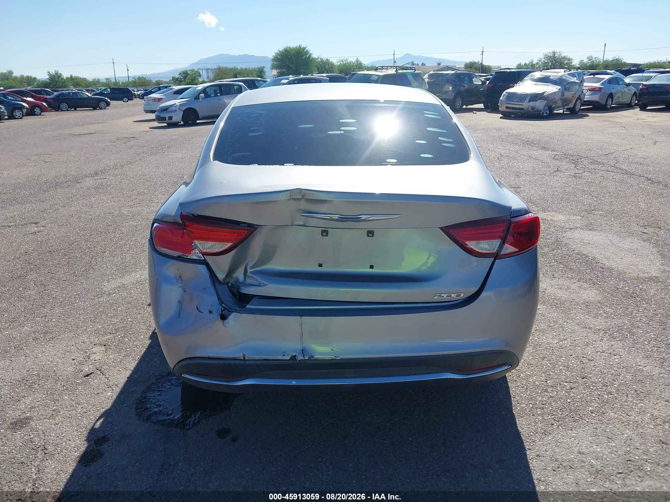 2015 Chrysler 200 Limited Silver vin: 1C3CCCAB6FN755675