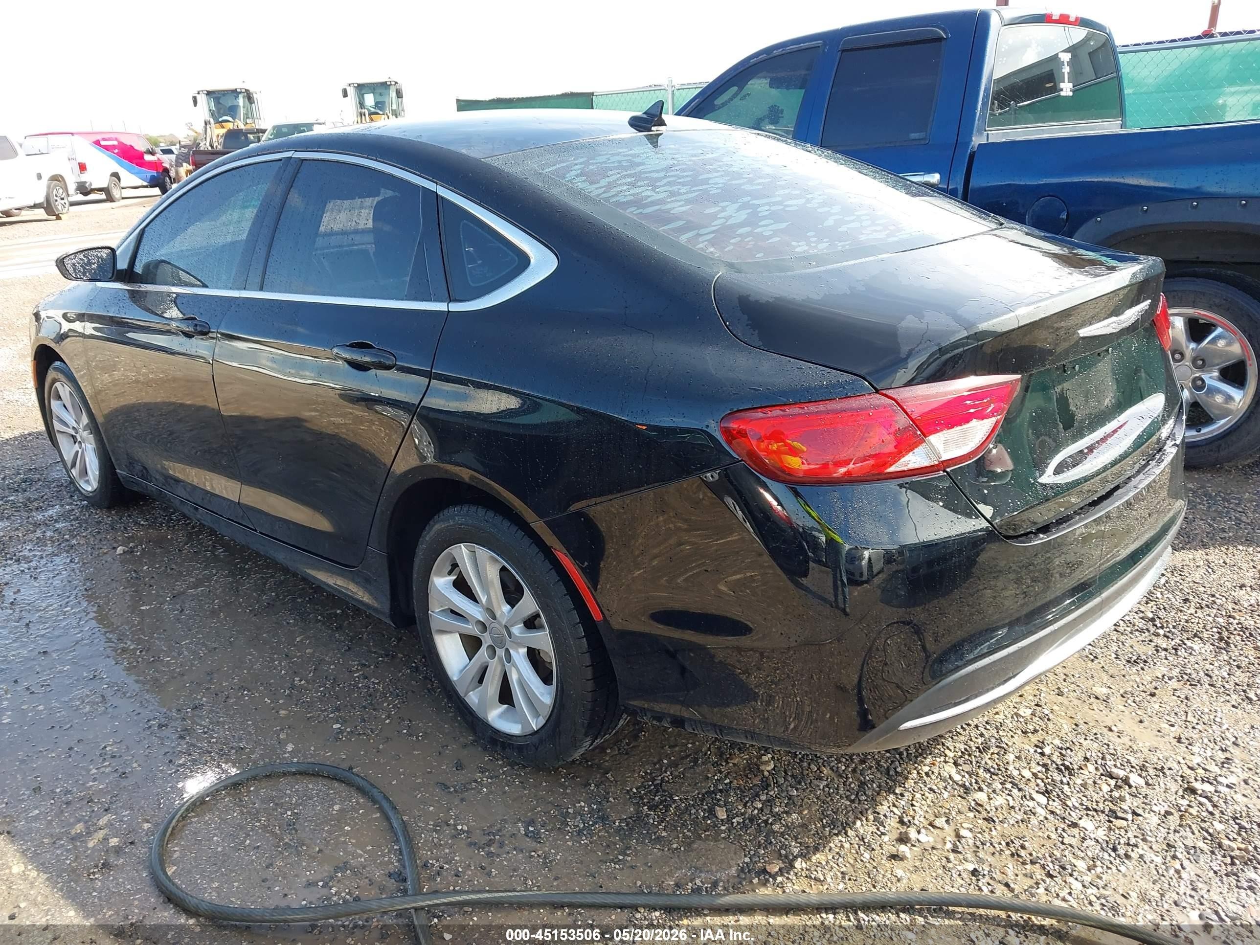 2016 Chrysler 200 Limited Black vin: 1C3CCCAB6GN111725