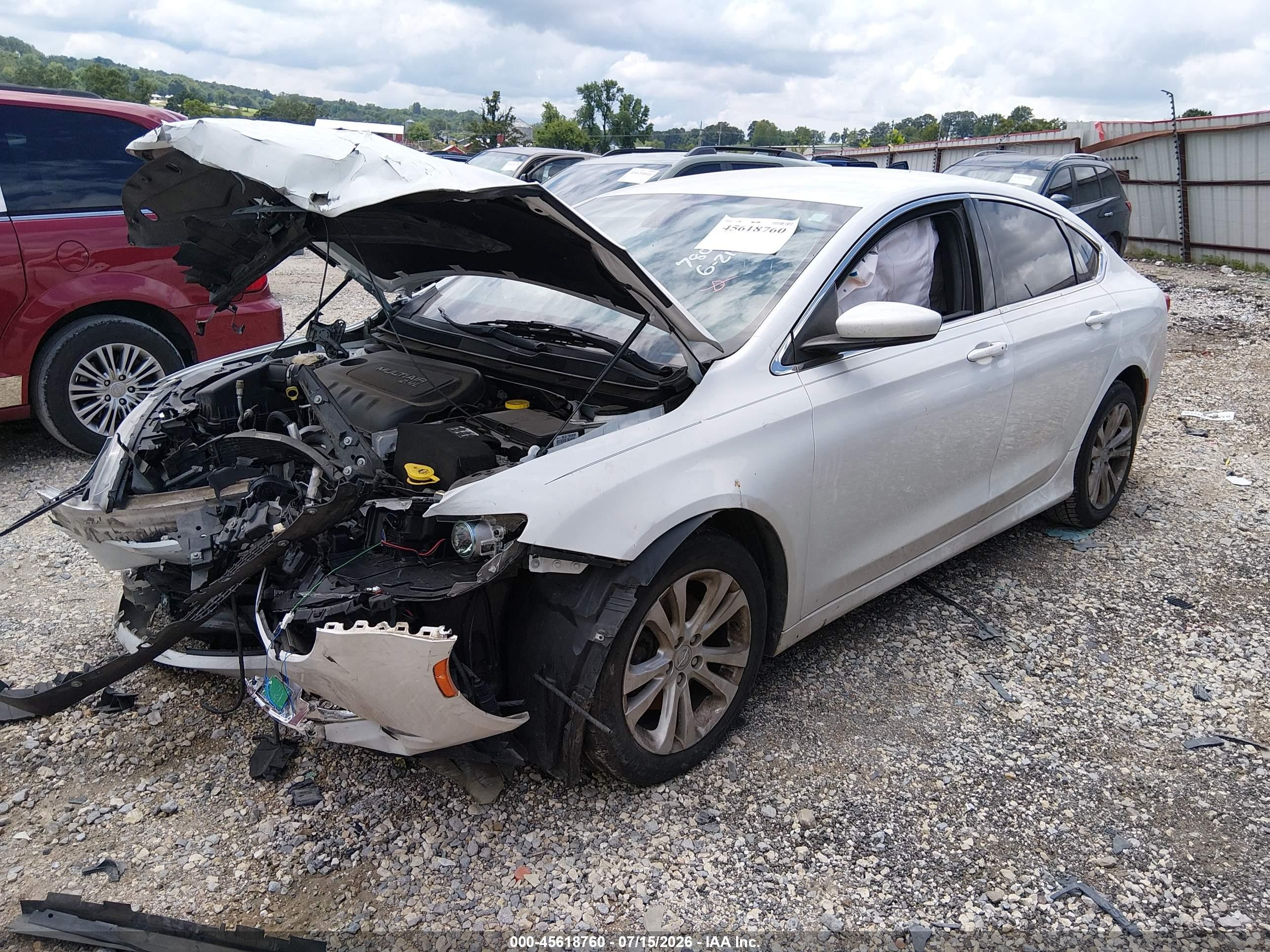 2016 Chrysler 200 Limited White vin: 1C3CCCAB6GN137807
