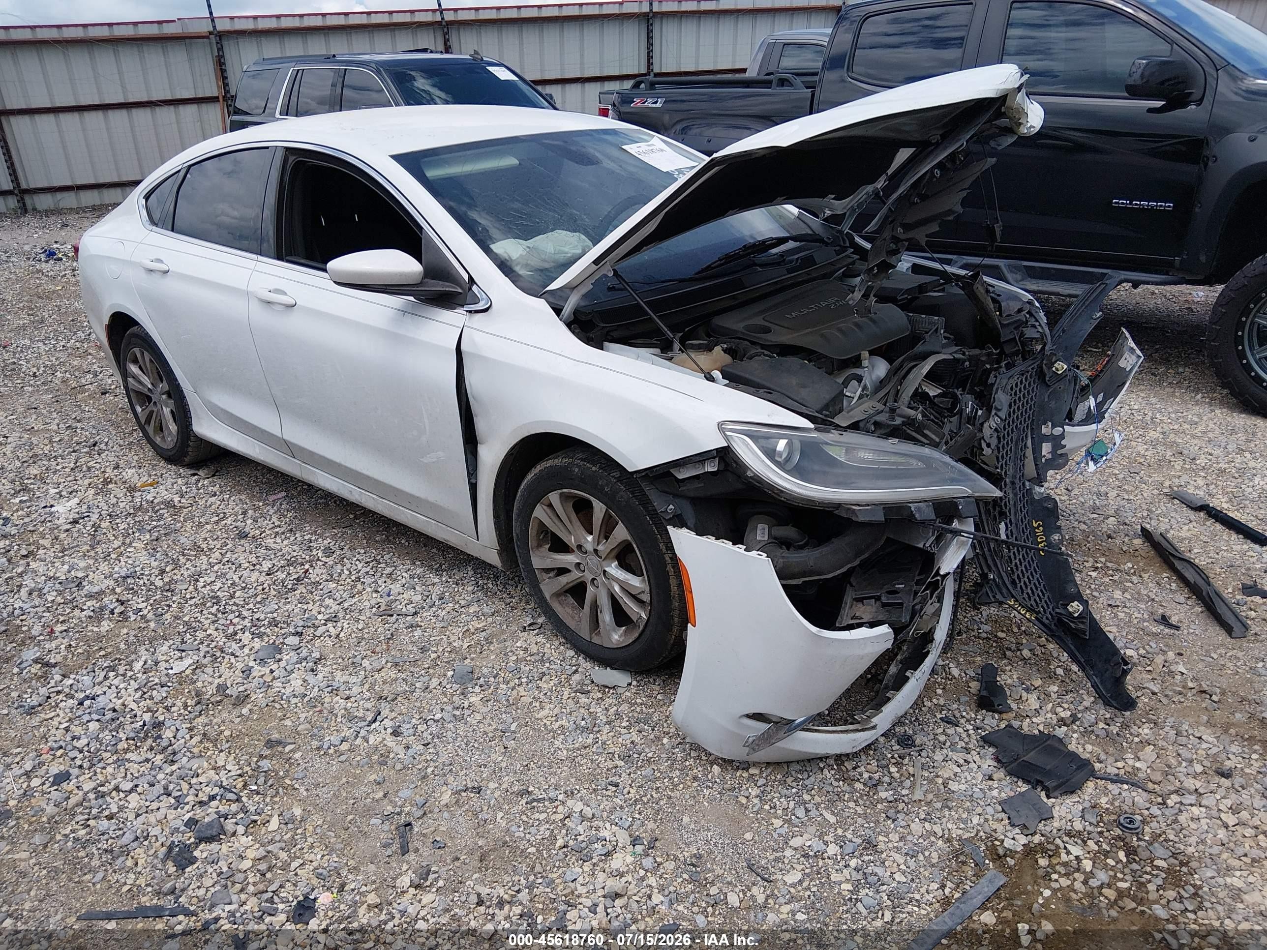 2016 Chrysler 200 Limited Белый vin: 1C3CCCAB6GN137807