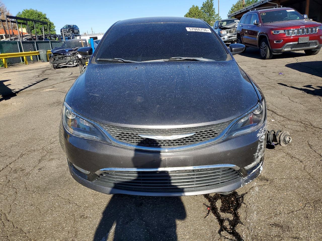 2015 Chrysler 200 Limited Gray vin: 1C3CCCAB7FN502803