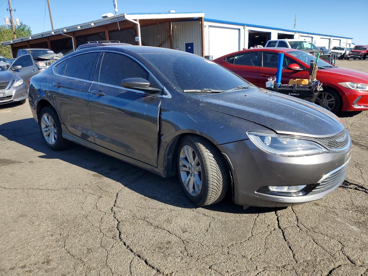 2015 Chrysler 200 Limited Gray vin: 1C3CCCAB7FN502803